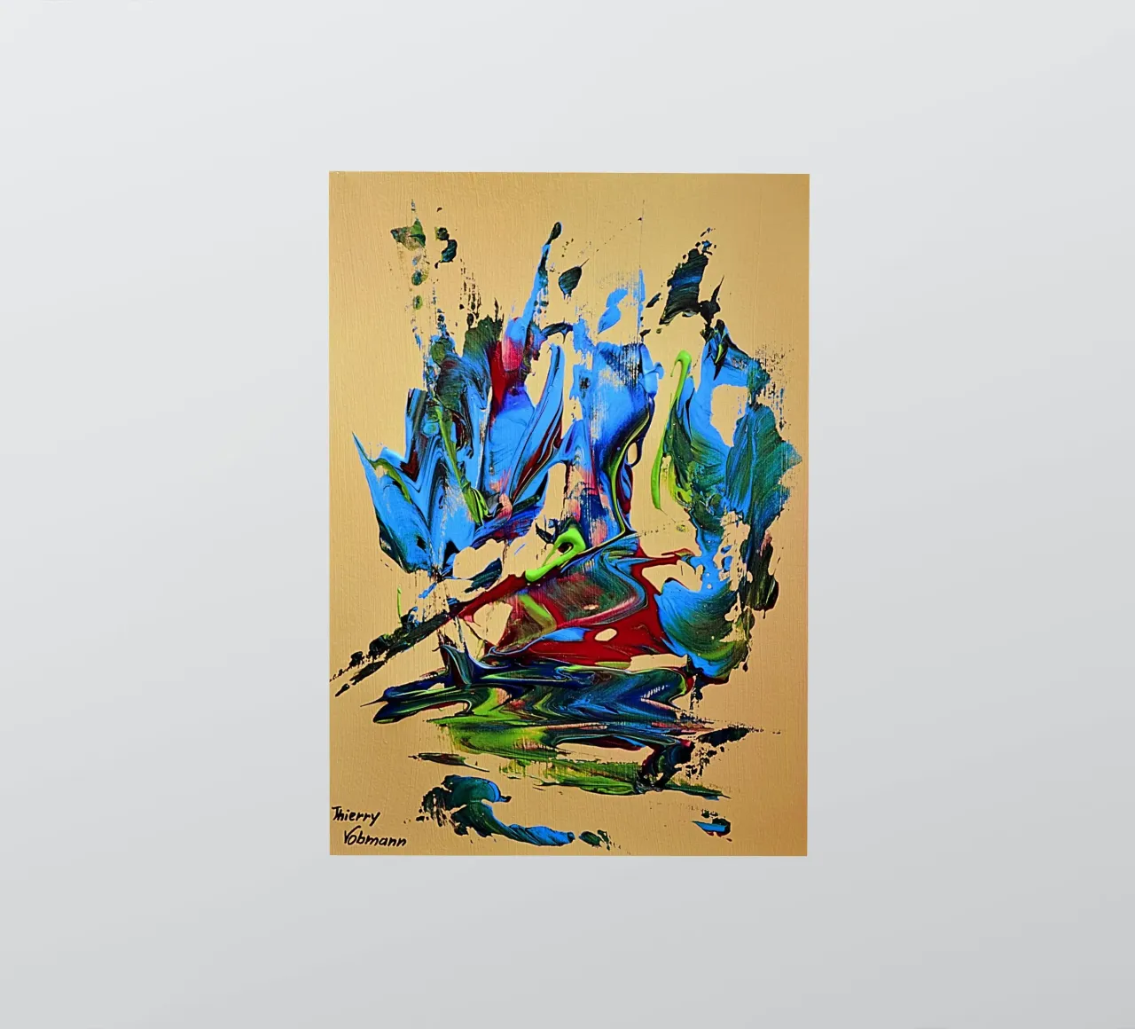 MESSAGE FROM THE HEART 10. adesivo da Thierry Vobmann Abstract painting