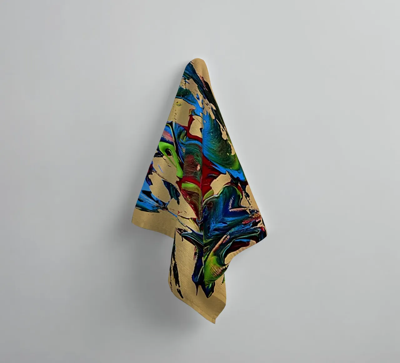 MESSAGE FROM THE HEART 10. Handtuch von Thierry Vobmann Abstract painting