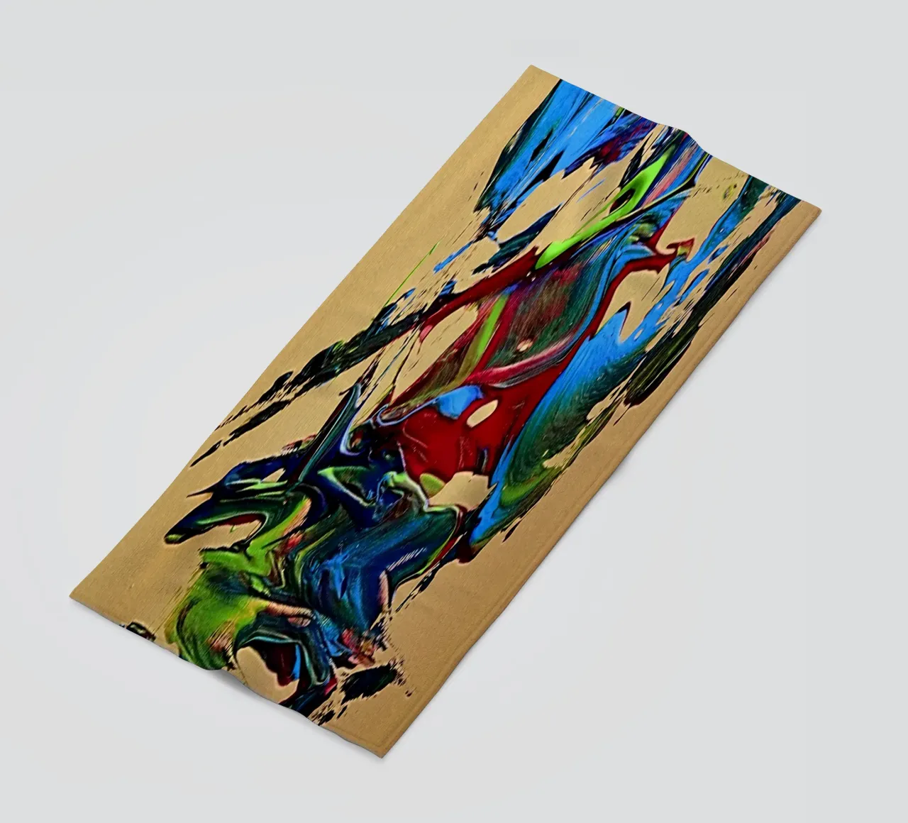 MESSAGE FROM THE HEART 10. Strandtuch von Thierry Vobmann Abstract painting