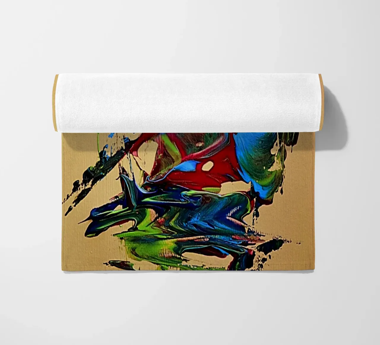 MESSAGE FROM THE HEART 10. Strandtuch von Thierry Vobmann Abstract painting