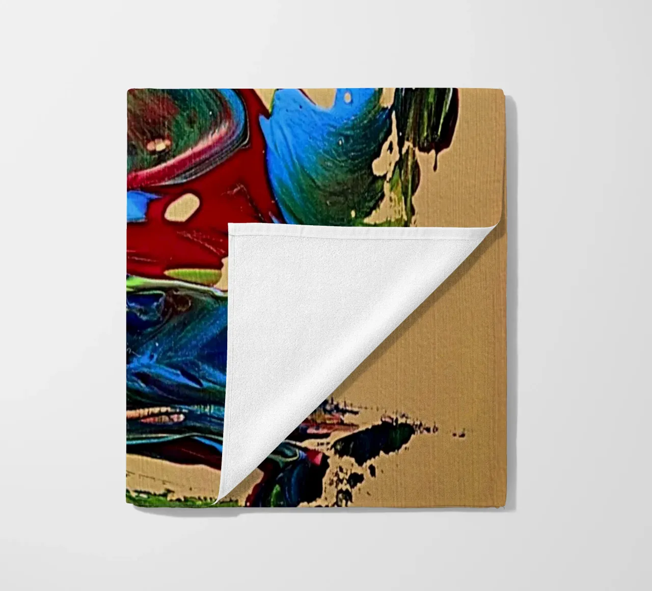 MESSAGE FROM THE HEART 10. Strandtuch von Thierry Vobmann Abstract painting
