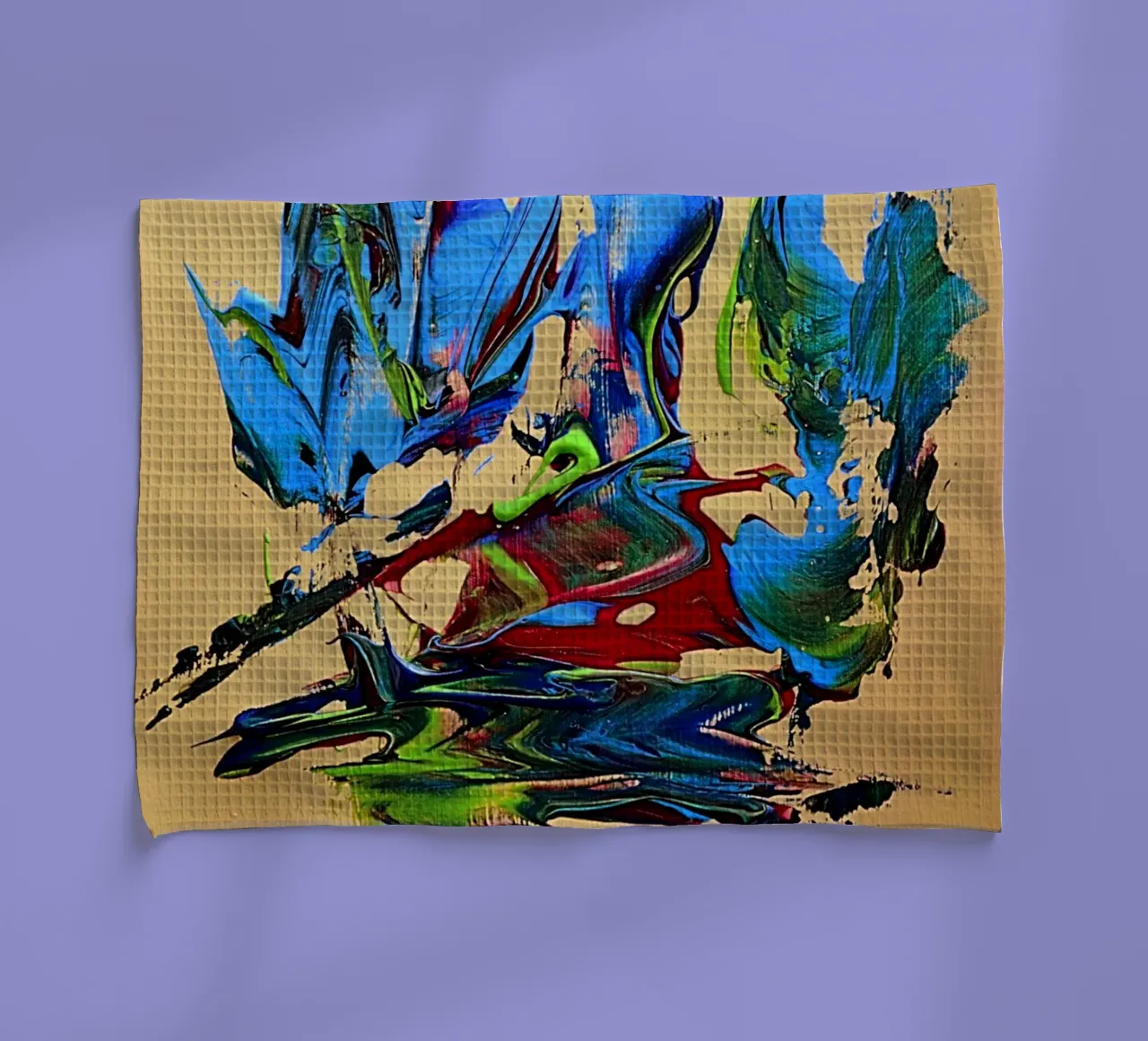 MESSAGE FROM THE HEART 10. Geschirrtuch von Thierry Vobmann Abstract painting