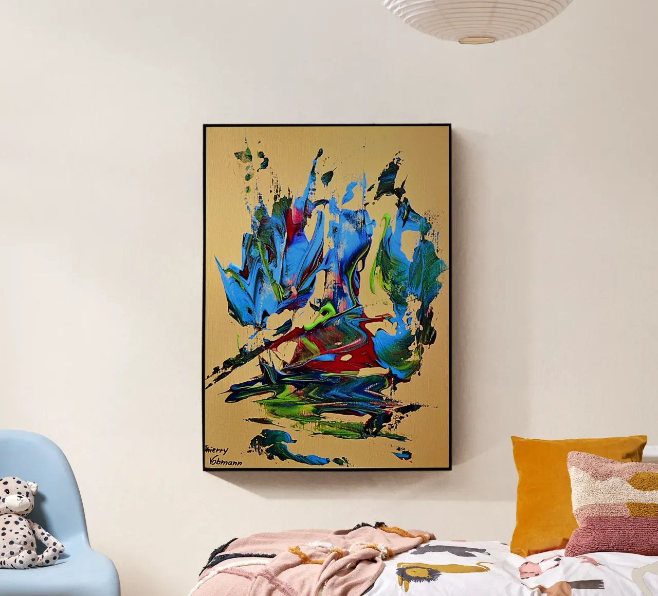 MESSAGE FROM THE HEART 10. plexiglass da Thierry Vobmann Abstract painting