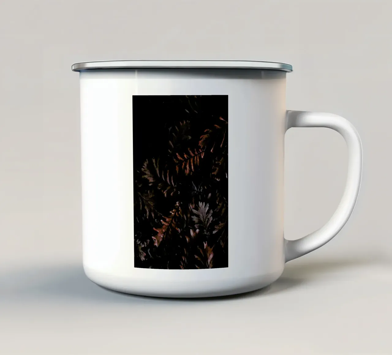 Moody Autumn Leaves tazza in smalto da Studio Nahili