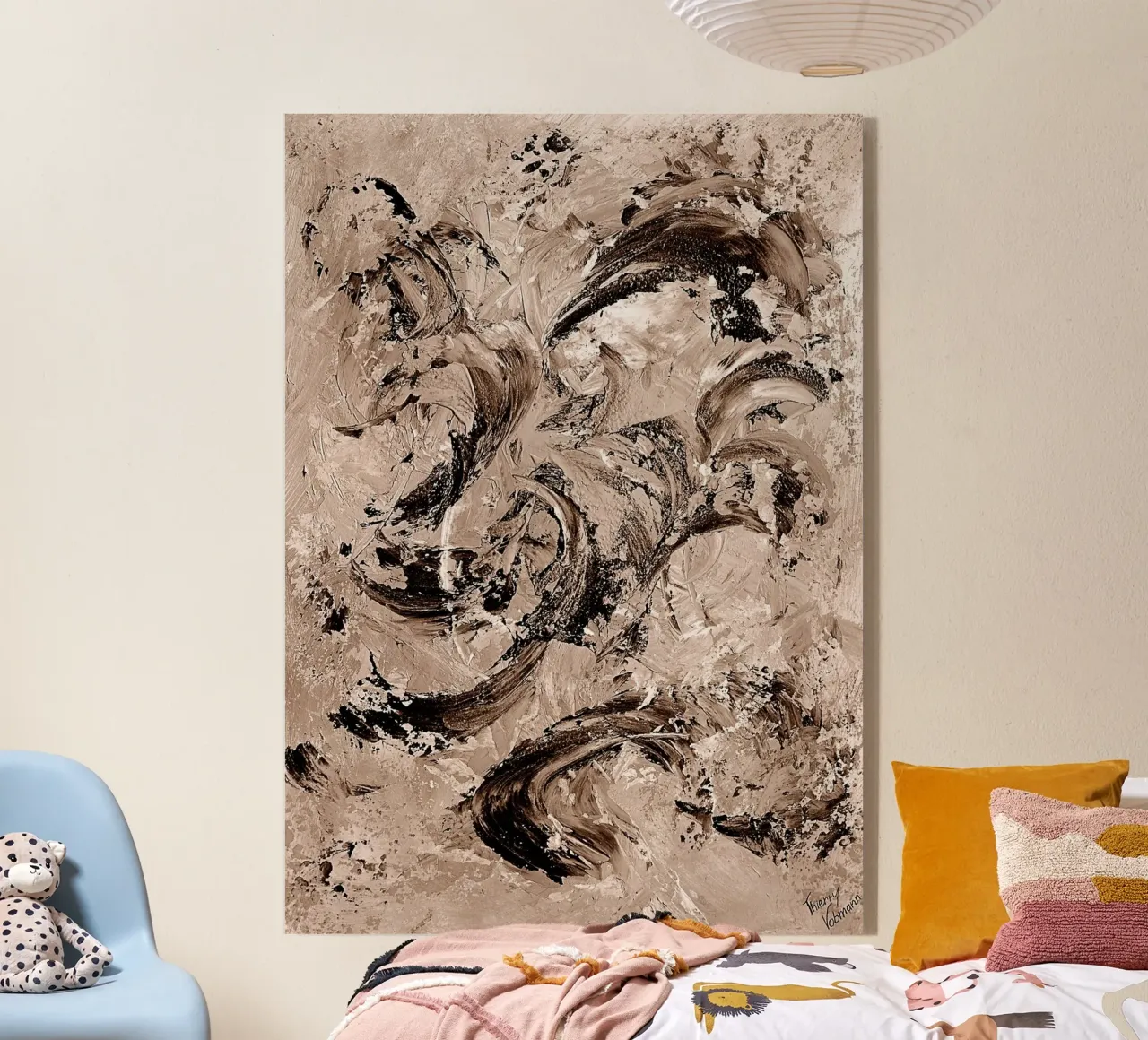 SEPIA 54 plexiglass da Thierry Vobmann Abstract painting