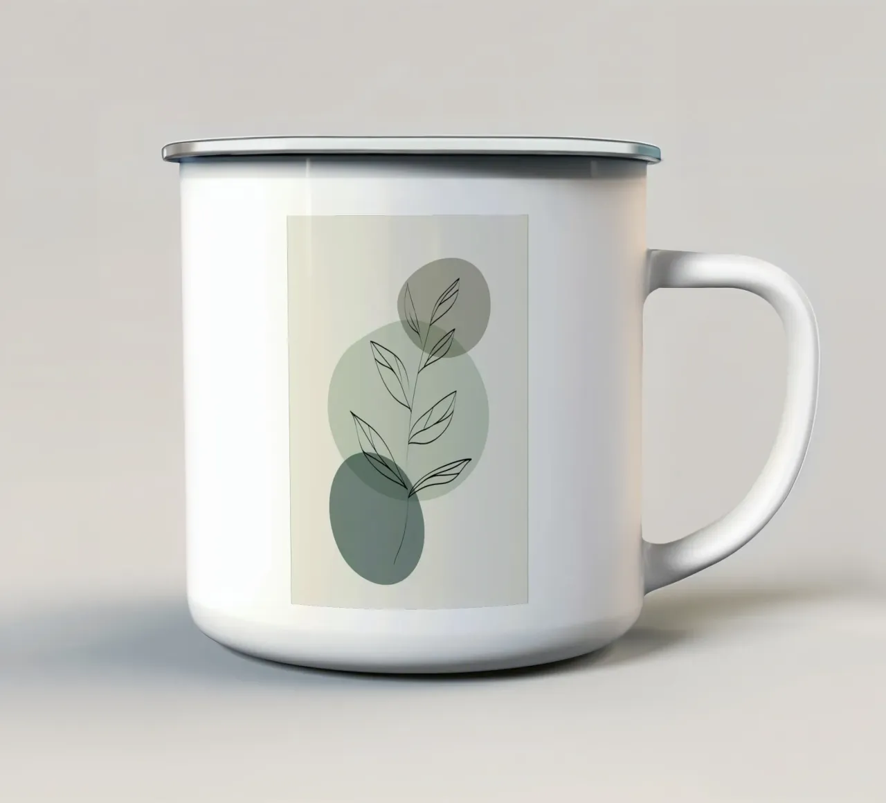 fiore minimalista II tazza in smalto da ARTVI-SHOP