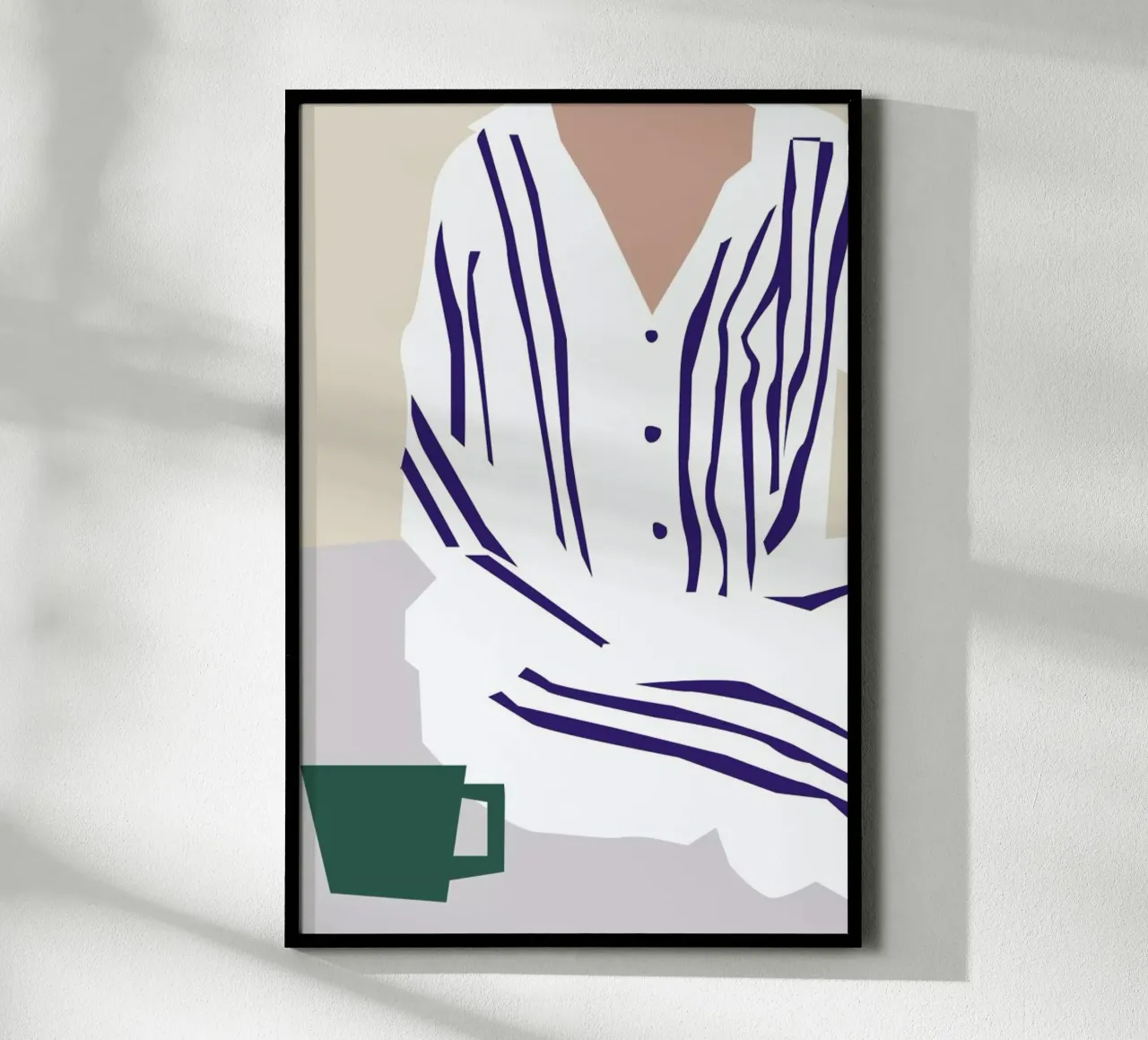 PJ poster con telaio in legno da Helena Ravenne