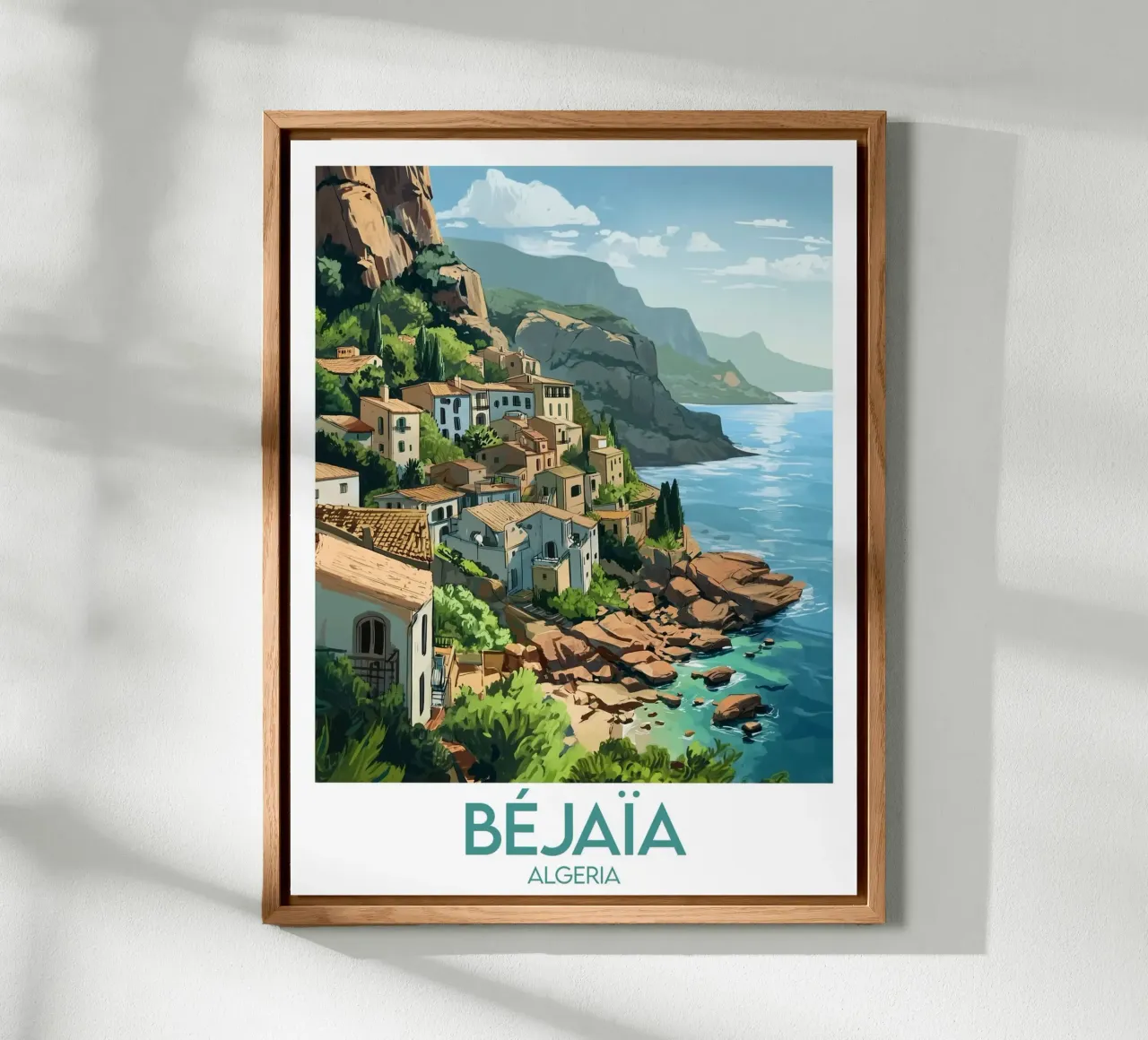 Poster Béjaïa Algeria Forex-Platte von Frame the World