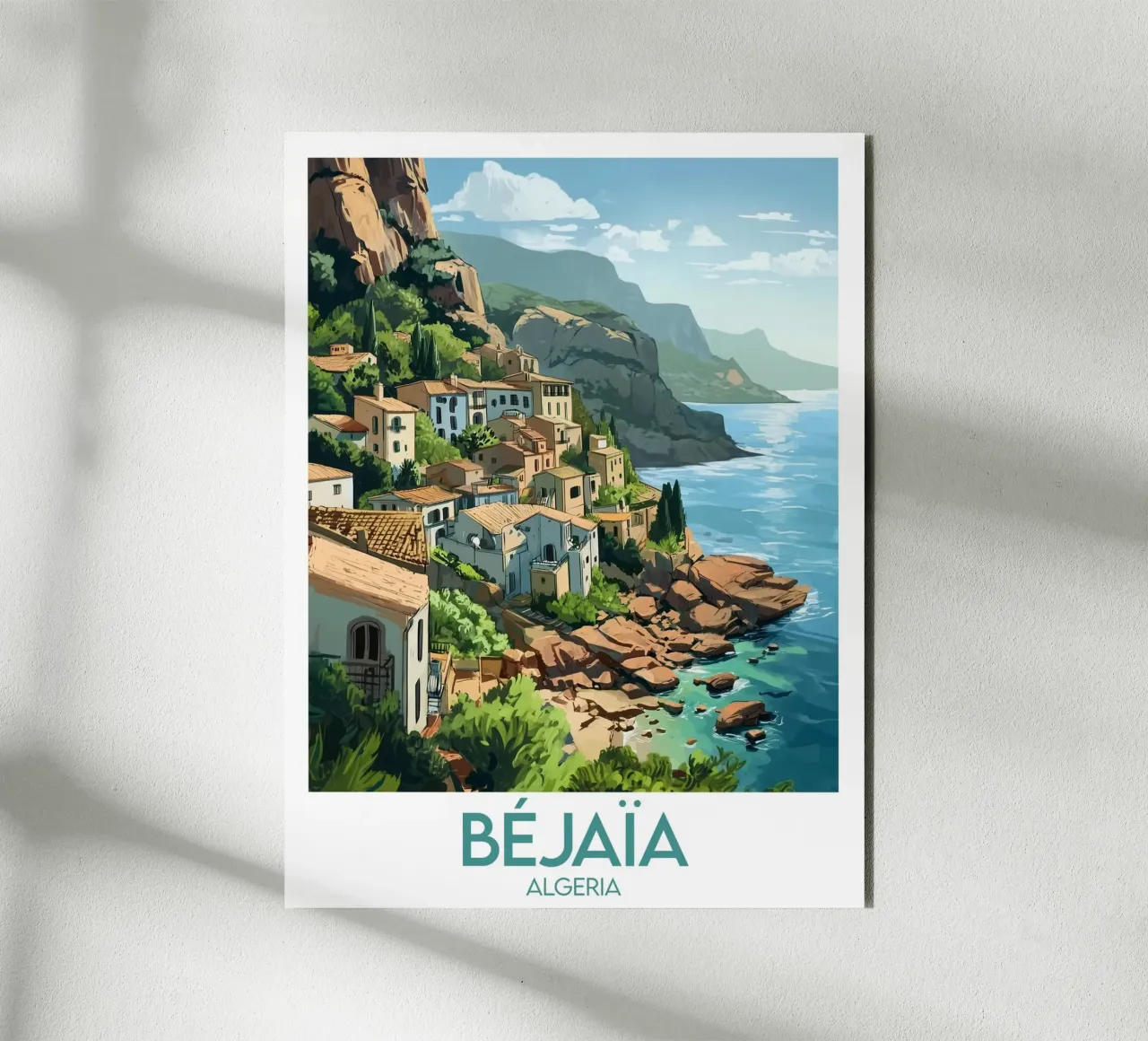Poster Béjaïa Algeria Forex-Platte von Frame the World