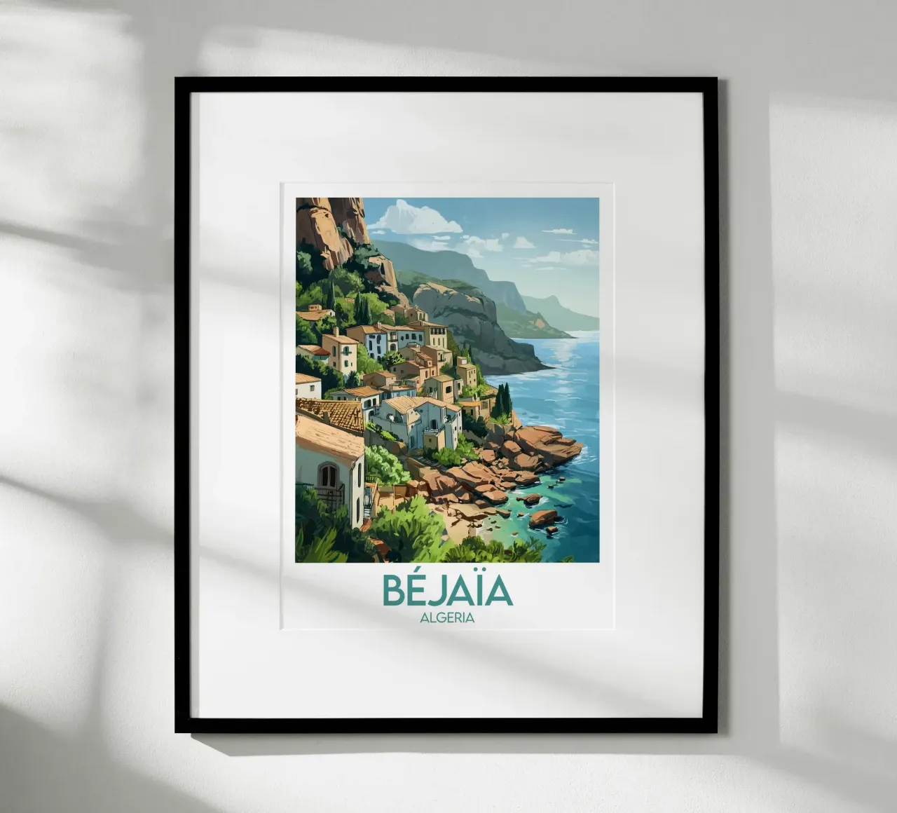 Poster Béjaïa poster con telaio in alluminio da Frame the World