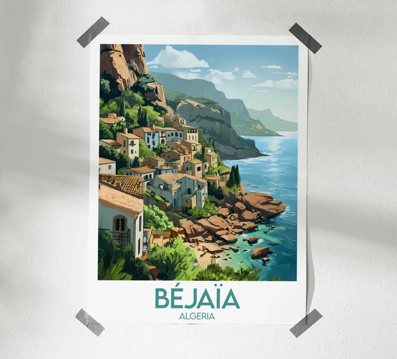 Poster Béjaïa Algeria Poster von Frame the World