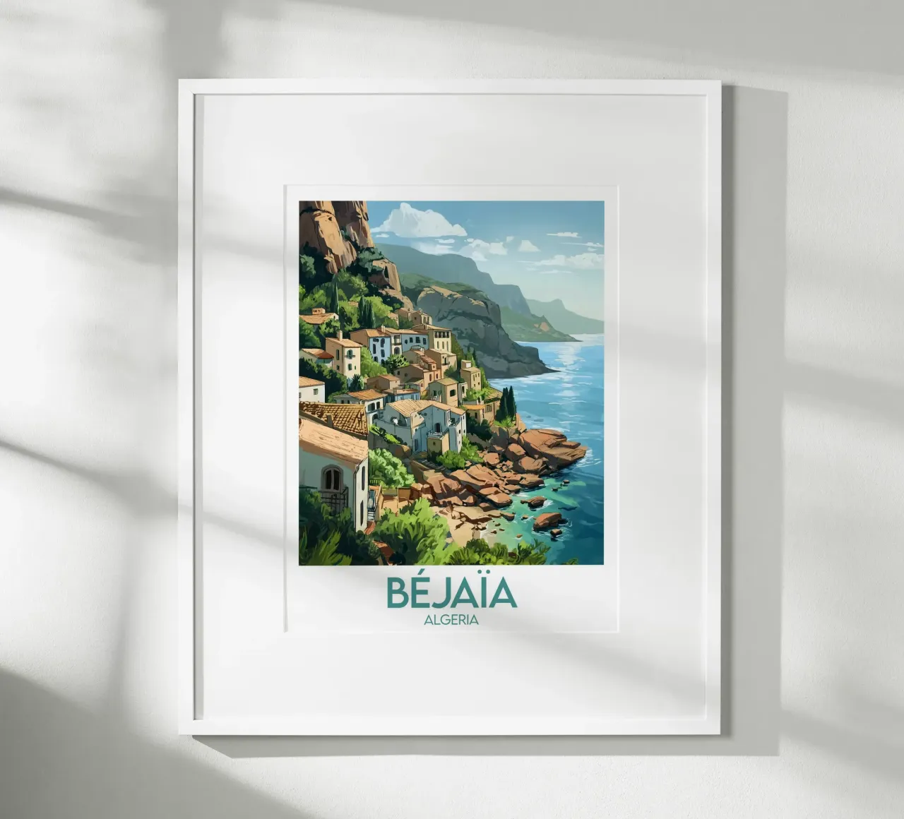 Poster Béjaïa poster con telaio in alluminio da Frame the World