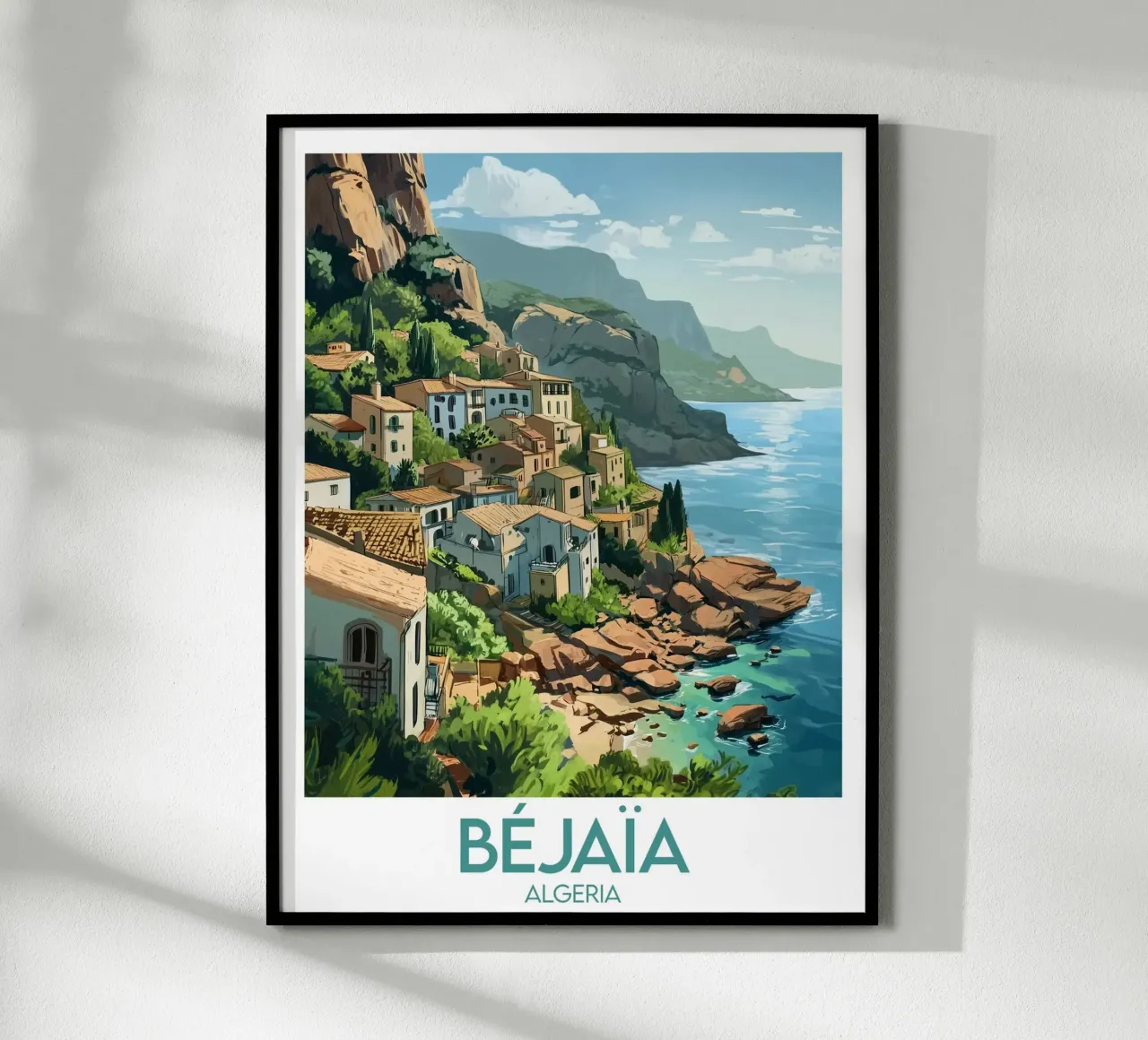 Poster Béjaïa poster con telaio in alluminio da Frame the World