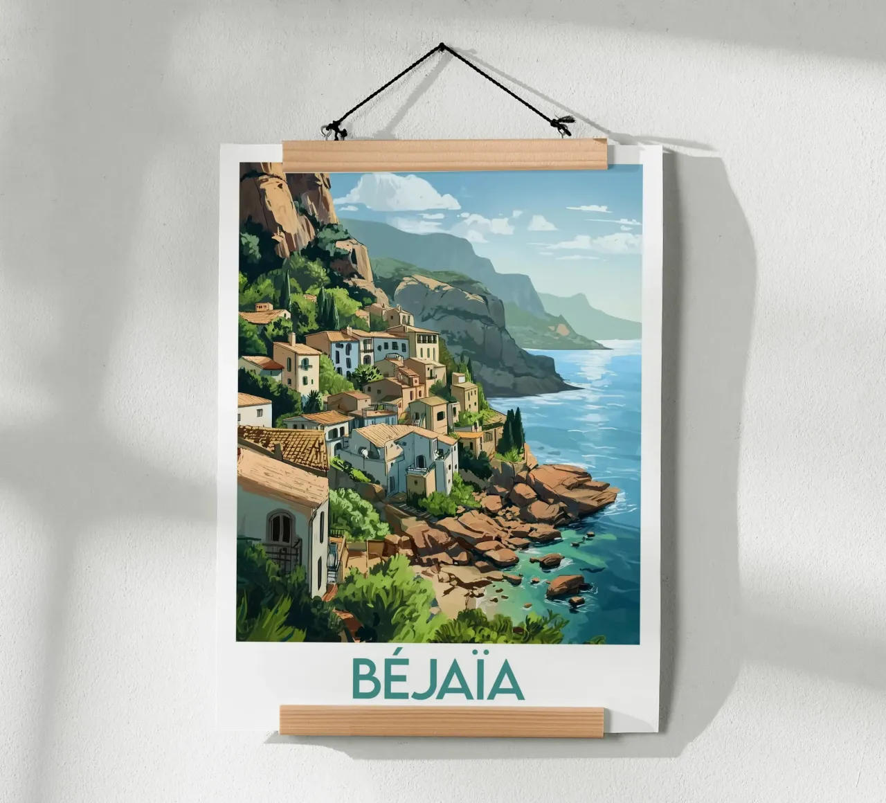 Poster Béjaïa poster con telaio in alluminio da Frame the World