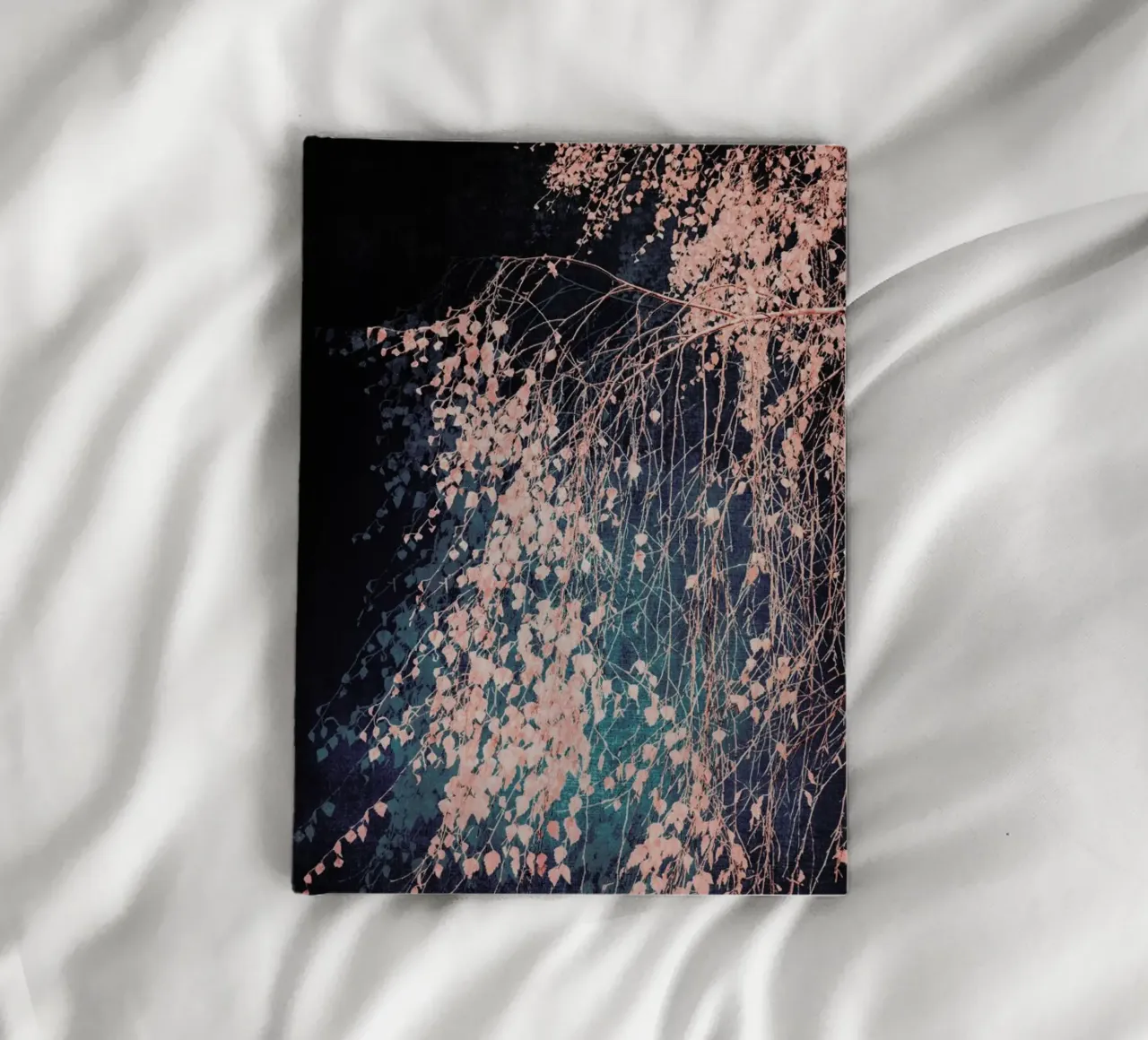 Tree - Birch Whispers Of Dusty Pink notebook by Ingrid Beddoes