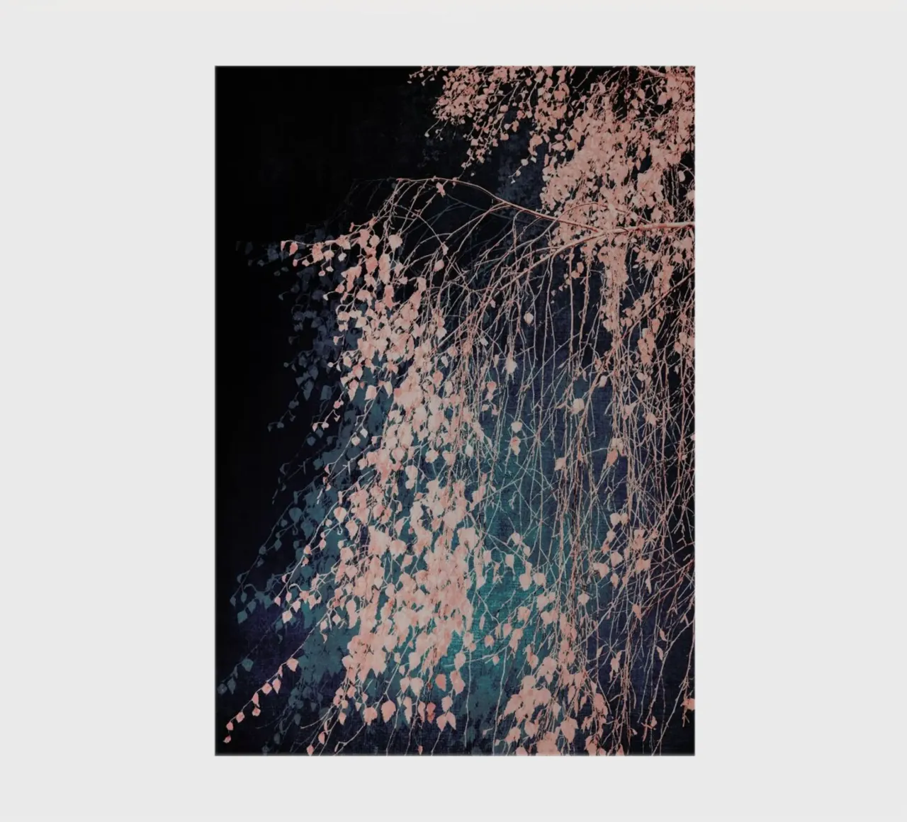 Tree - Birch Whispers Of Dusty Pink notebook by Ingrid Beddoes