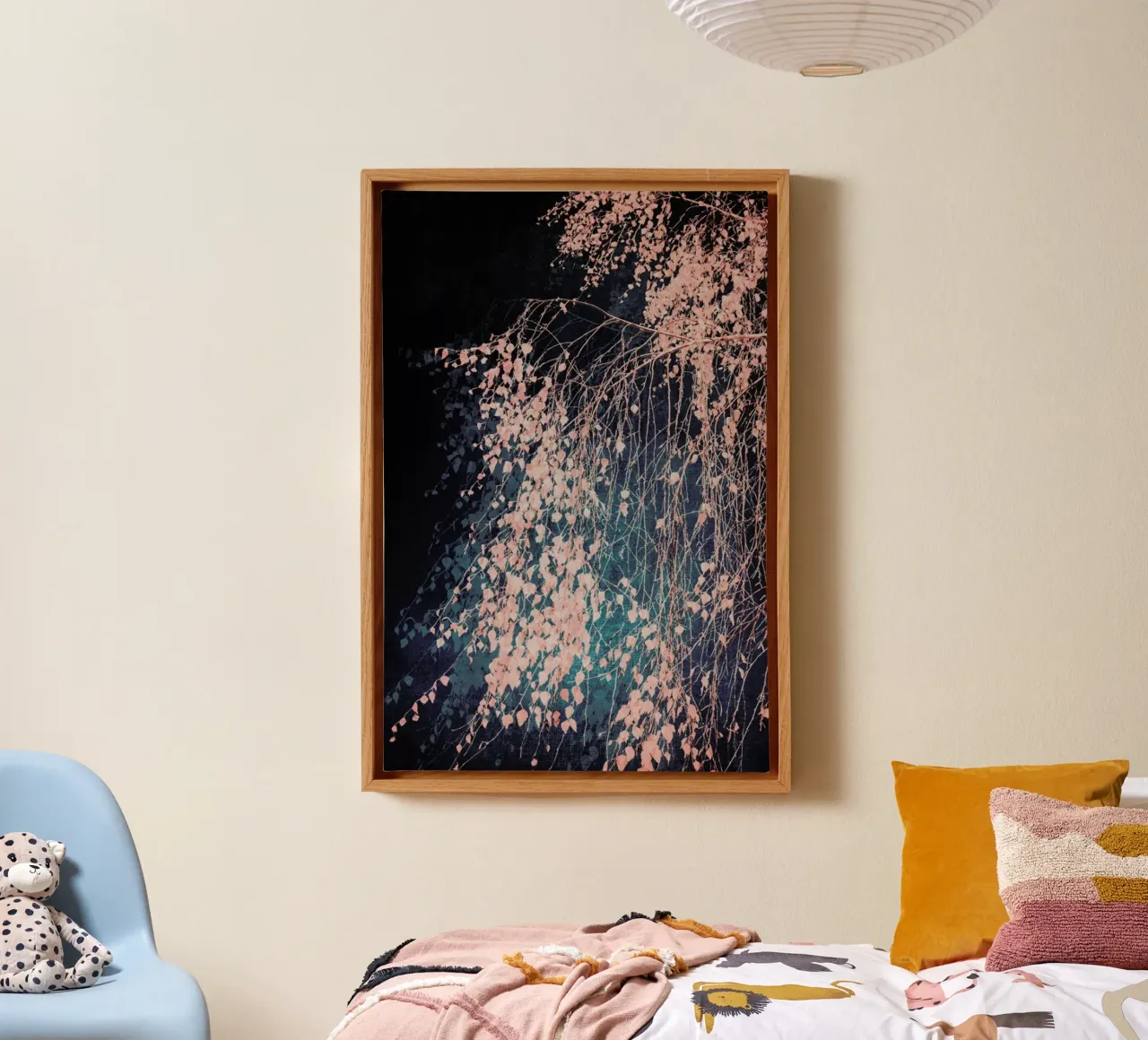 Tree - Birch Whispers Of Dusty Pink canvas by Ingrid Beddoes