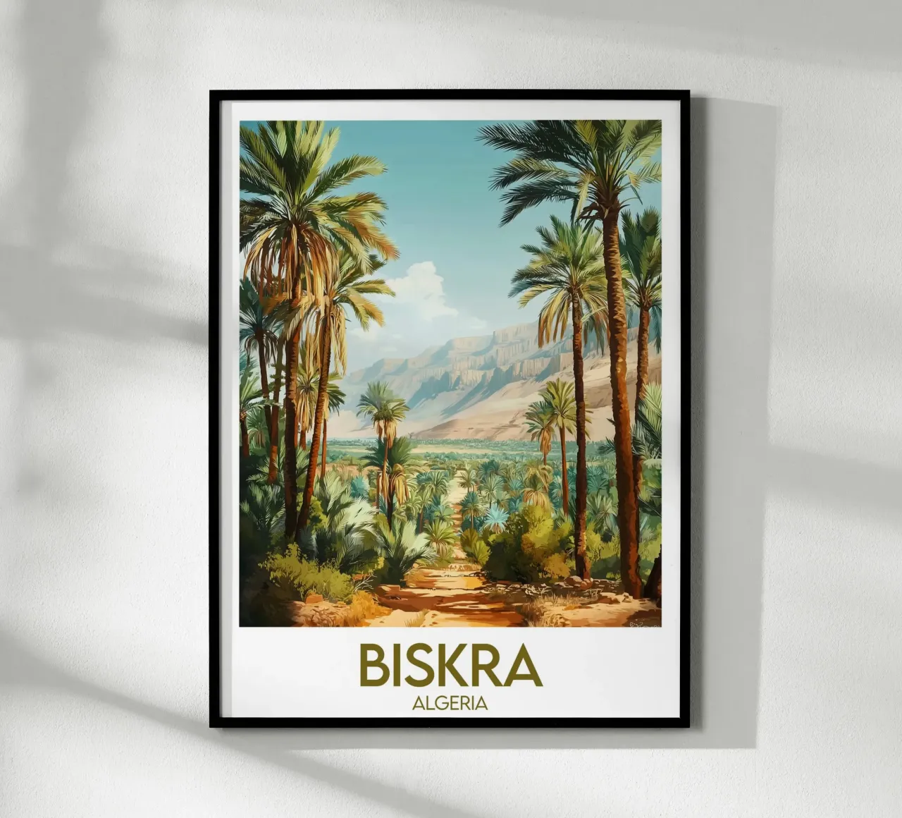 Affiche Biskra poster con telaio in plastica da Frame the World