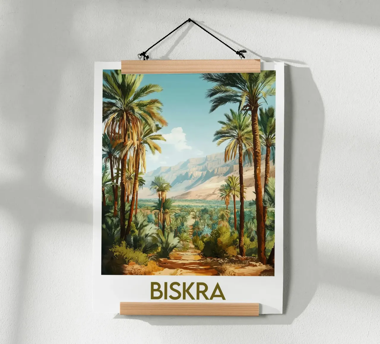Affiche Biskra poster con telaio in plastica da Frame the World