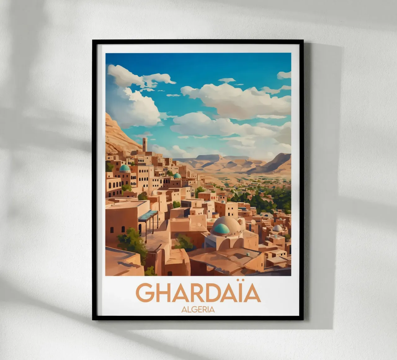 Affiche Ghardaïa poster con telaio in plastica da Frame the World