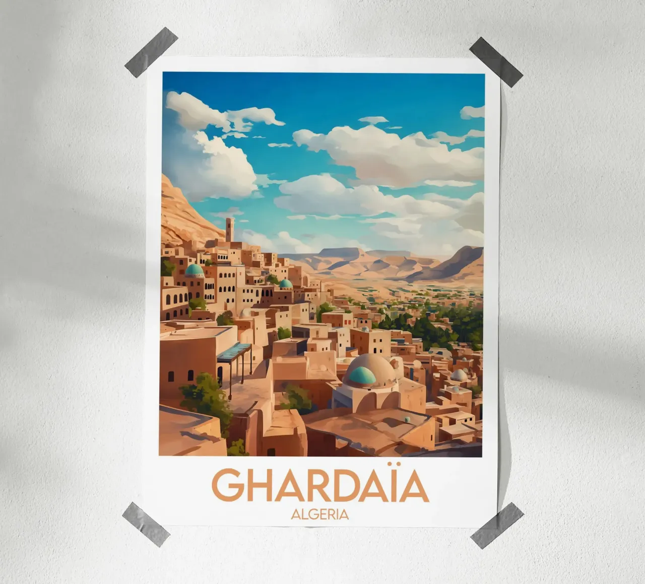 Affiche Ghardaïa poster con telaio in plastica da Frame the World