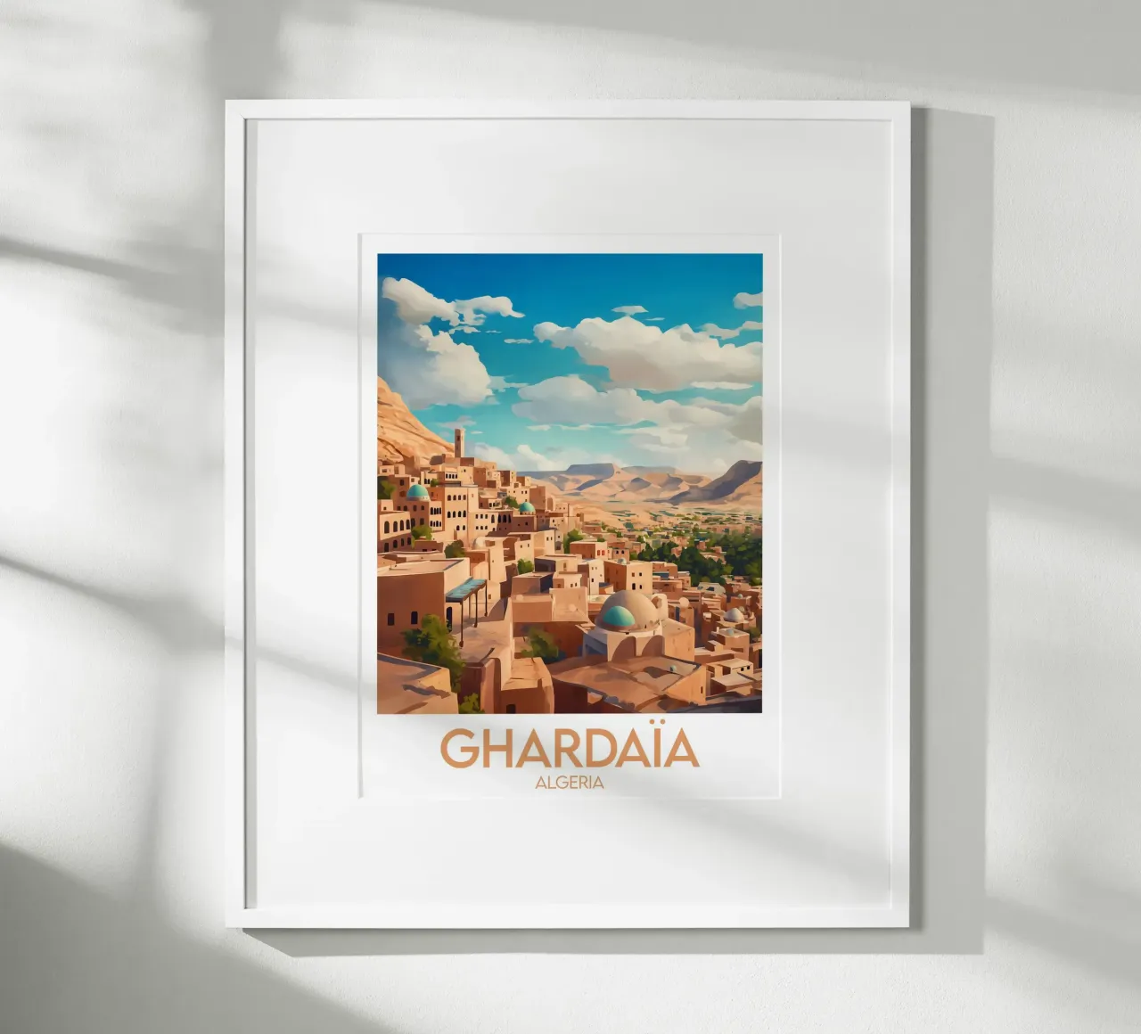 Affiche Ghardaïa poster con telaio in plastica da Frame the World