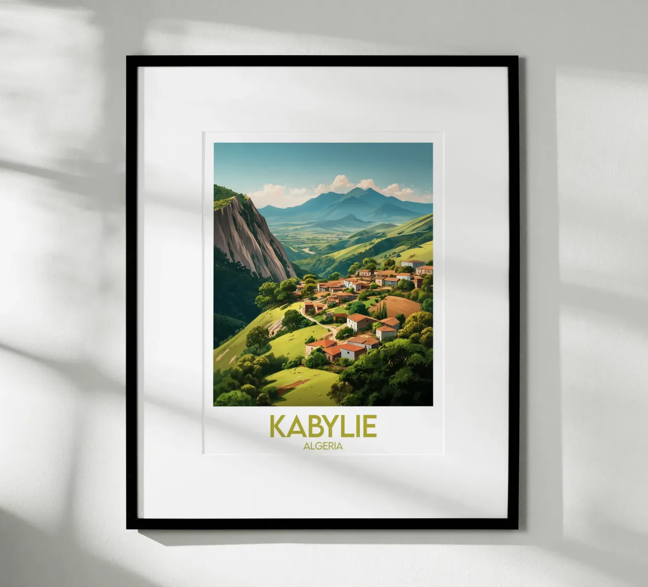 Affiche Kabylie poster con telaio in alluminio da Frame the World