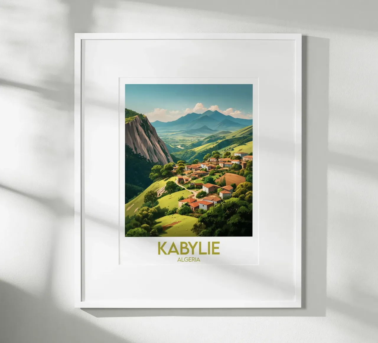 Affiche Kabylie poster con telaio in alluminio da Frame the World