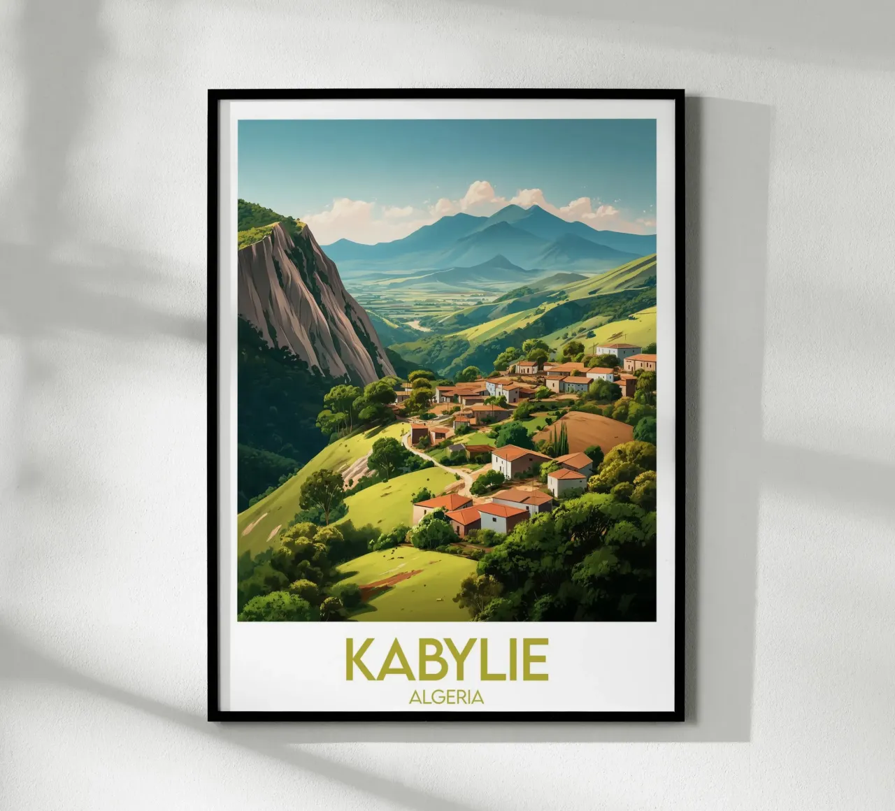 Affiche Kabylie poster con telaio in alluminio da Frame the World