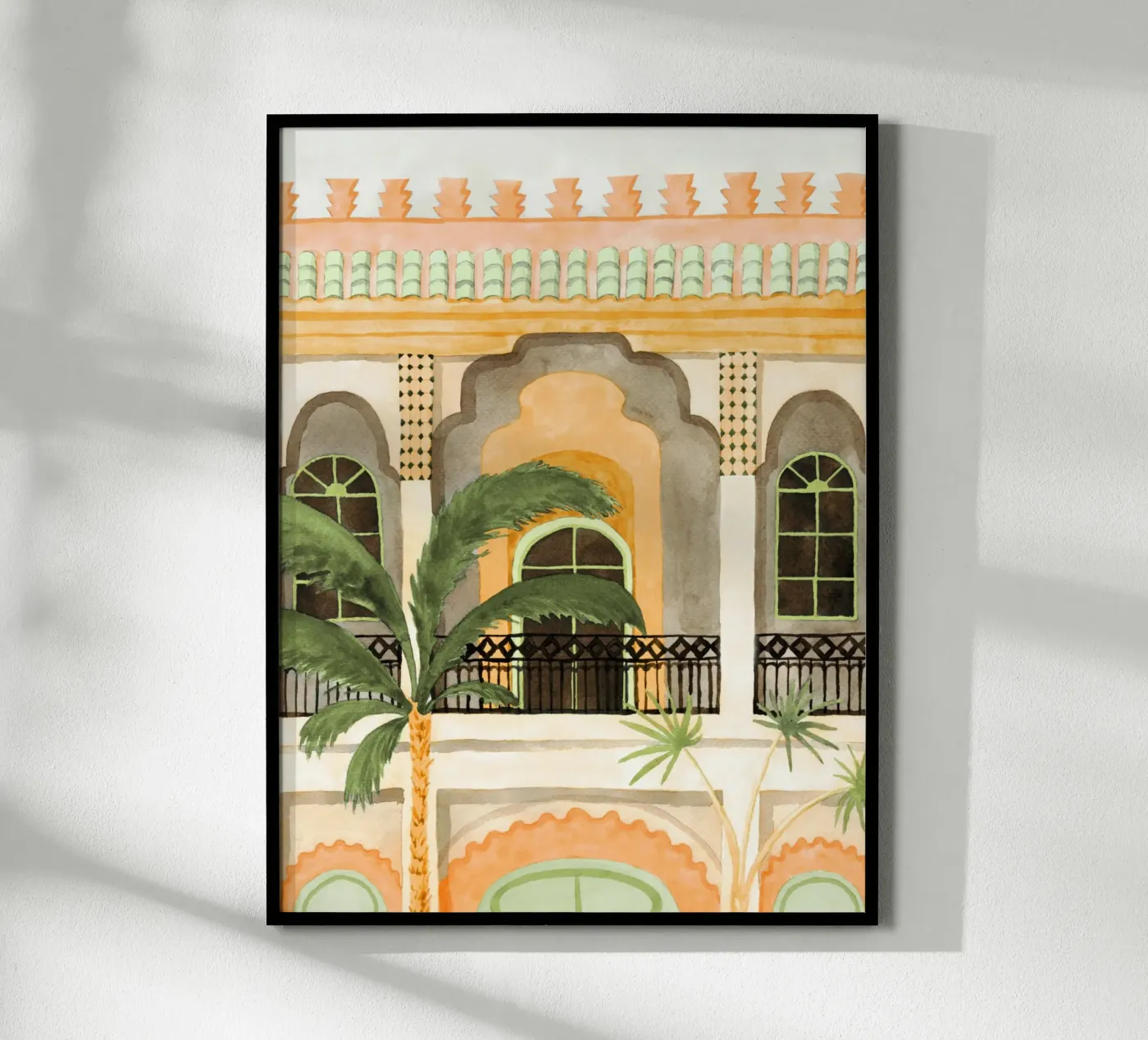 Marrakech Riad poster da Palmartprints