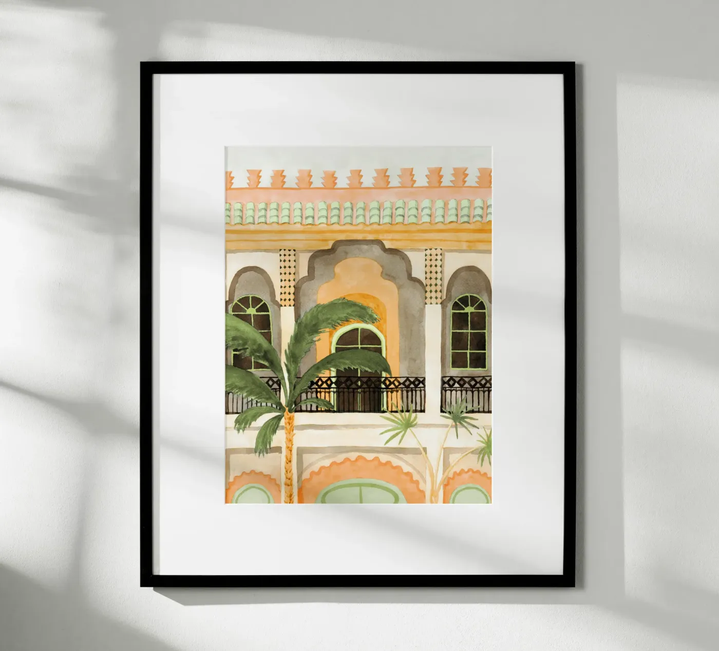 Marrakech Riad poster da Palmartprints
