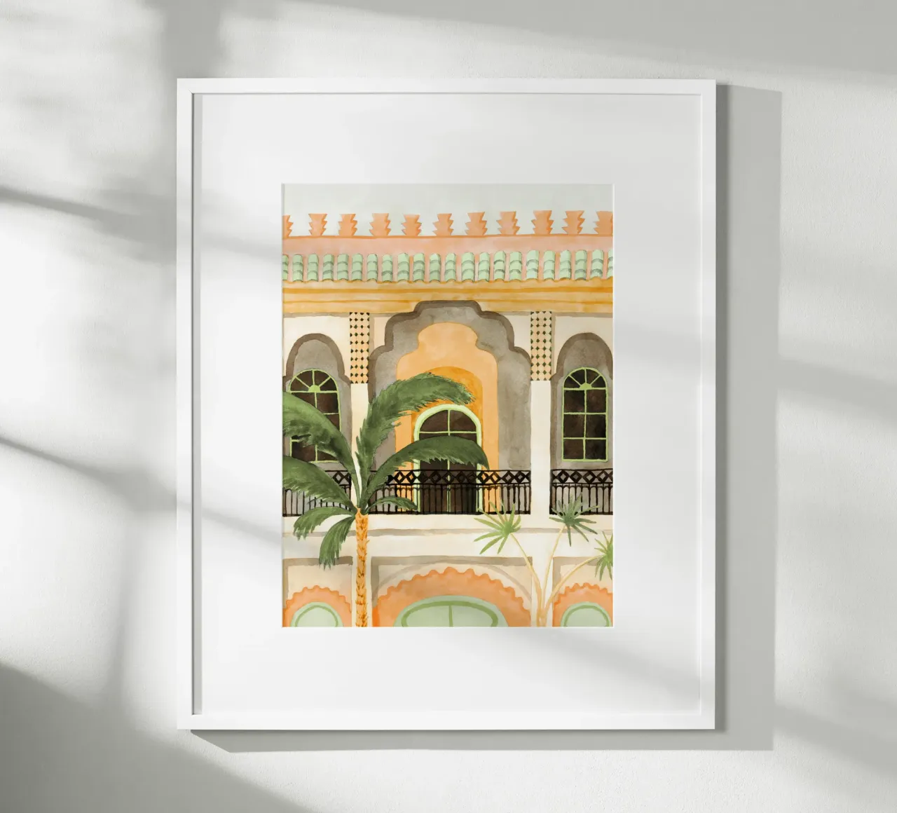 Marrakech Riad poster da Palmartprints