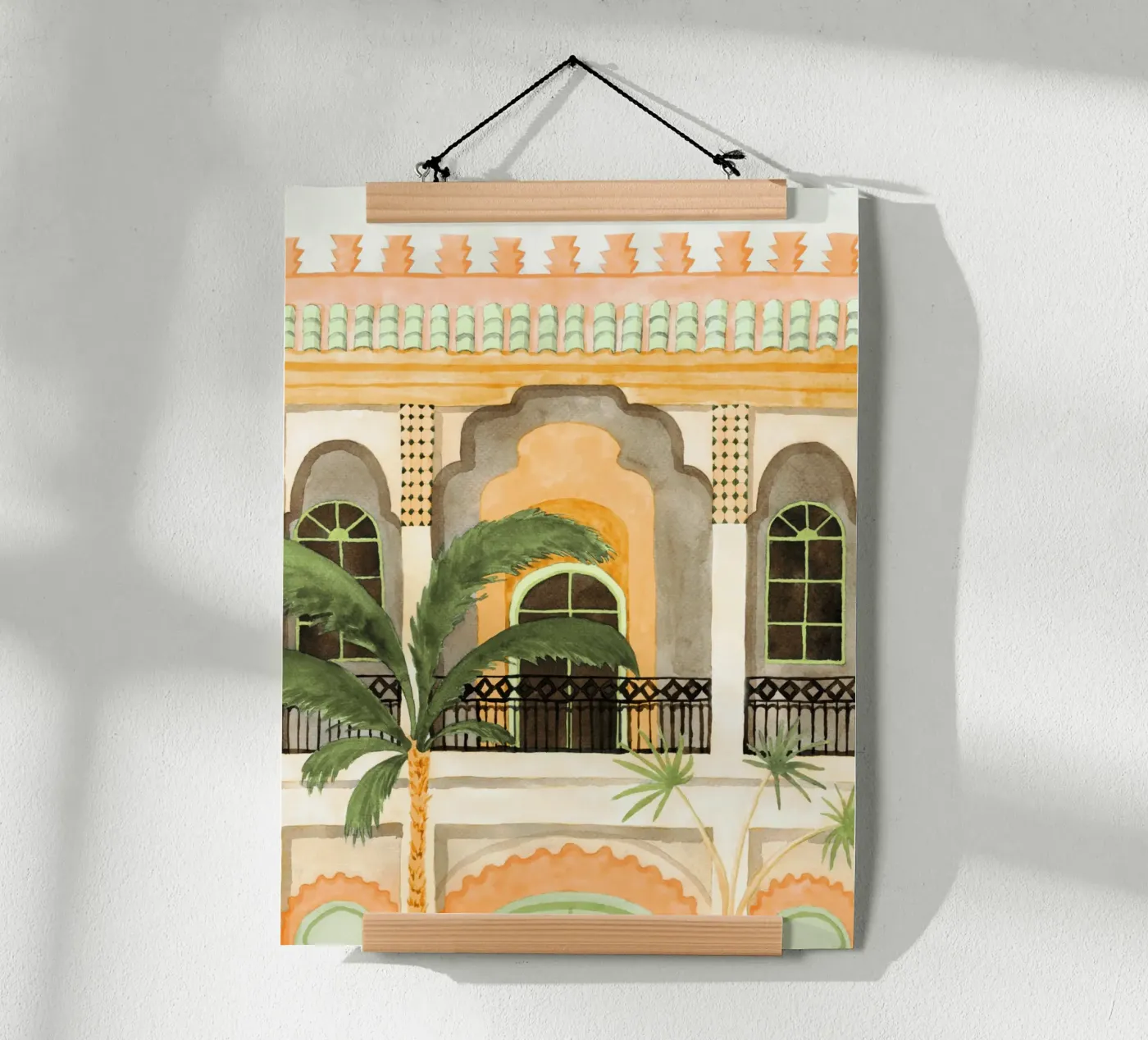 Marrakech Riad poster da Palmartprints