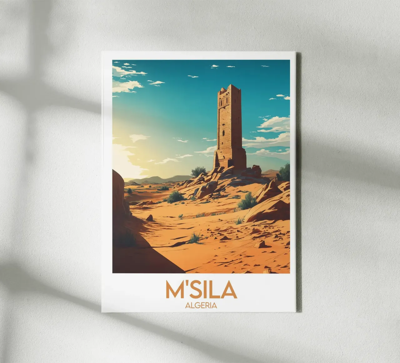 Affiche M'Sila tela con Cornice a cassetta da Frame the World