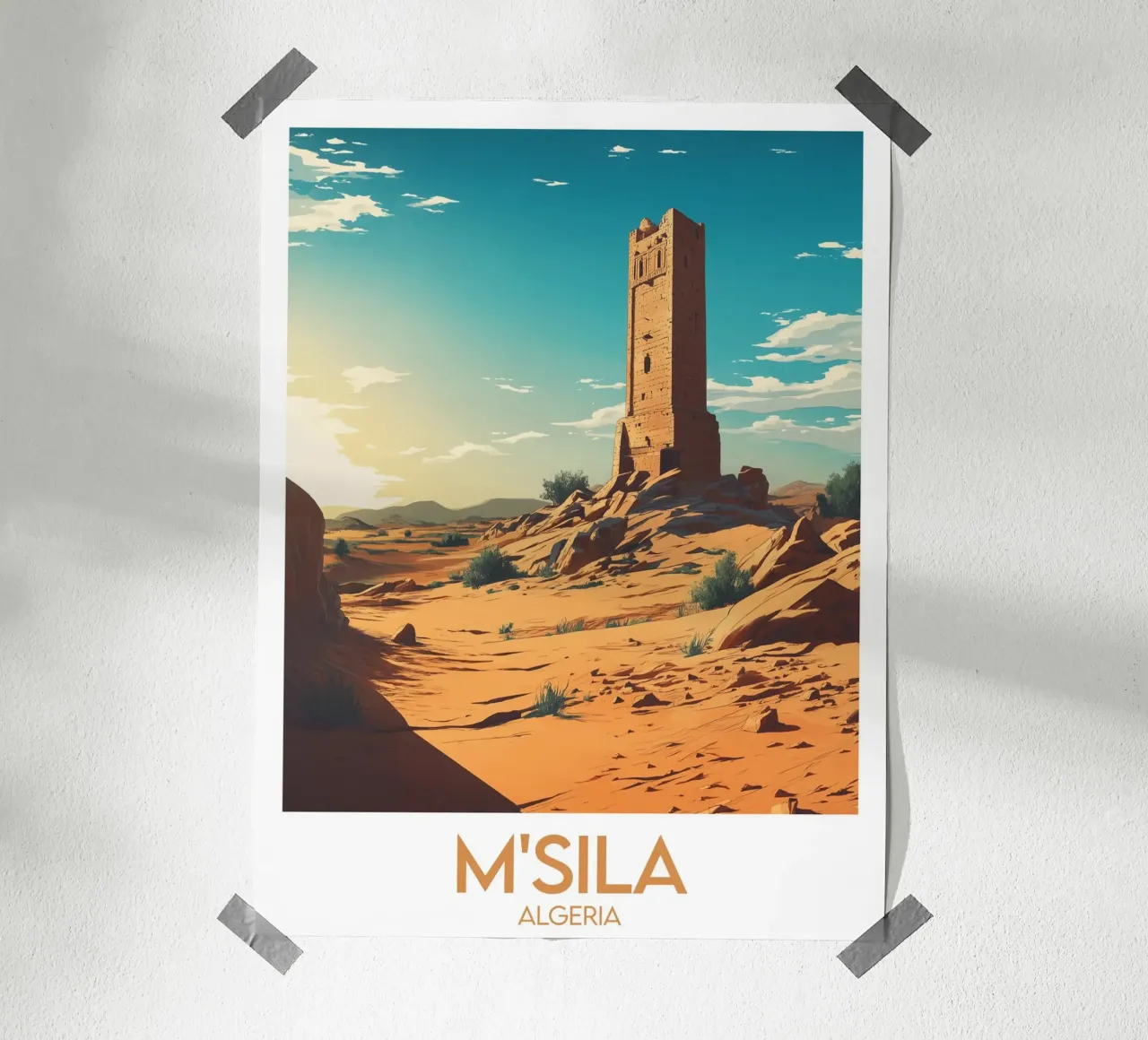 Affiche M'Sila poster con telaio in alluminio da Frame the World