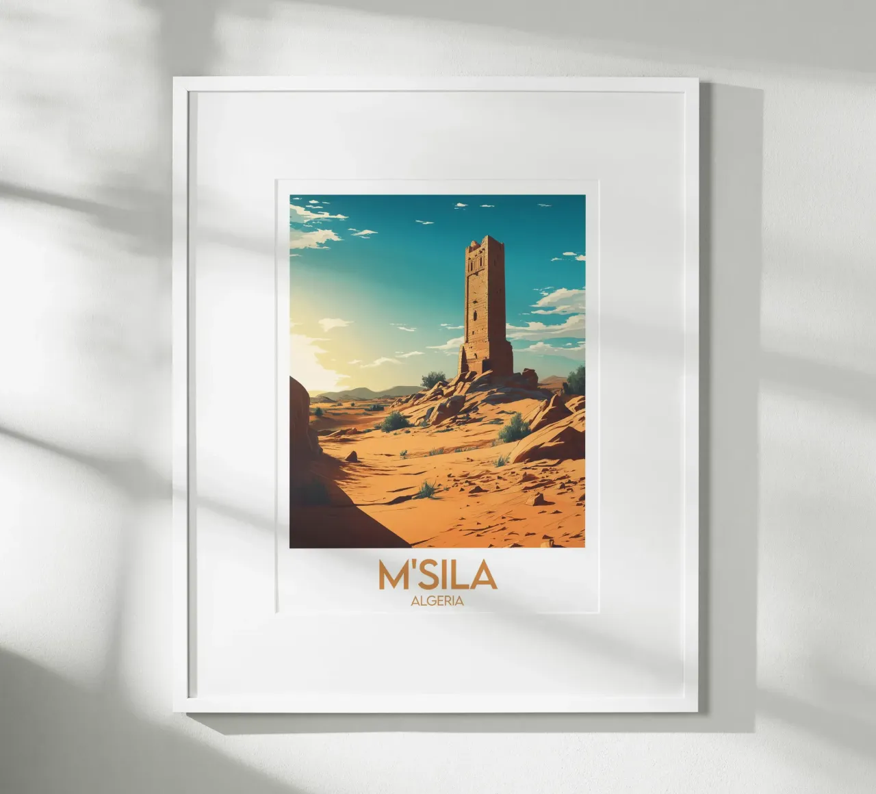 Affiche M'Sila poster con telaio in alluminio da Frame the World