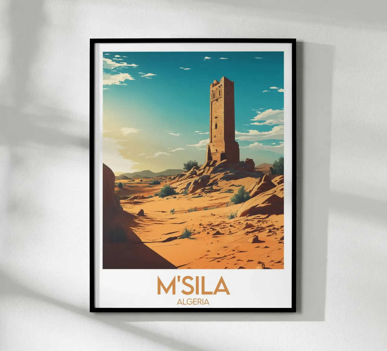 Affiche M'Sila poster con telaio in alluminio da Frame the World