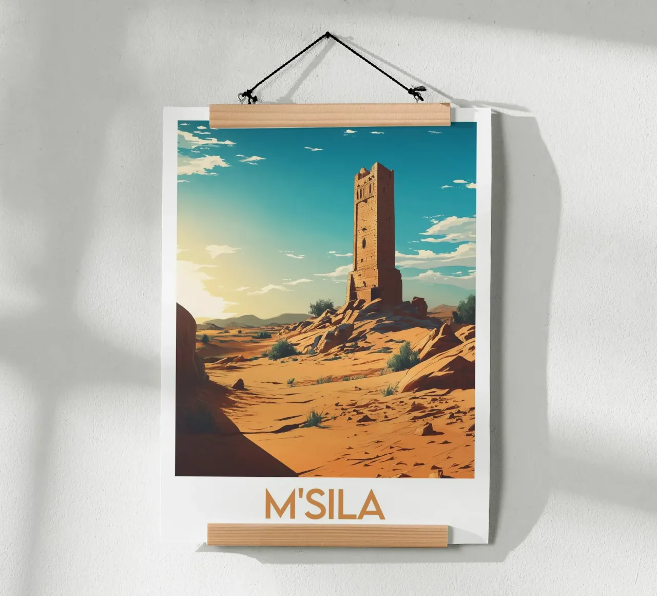 Affiche M'Sila poster con telaio in alluminio da Frame the World
