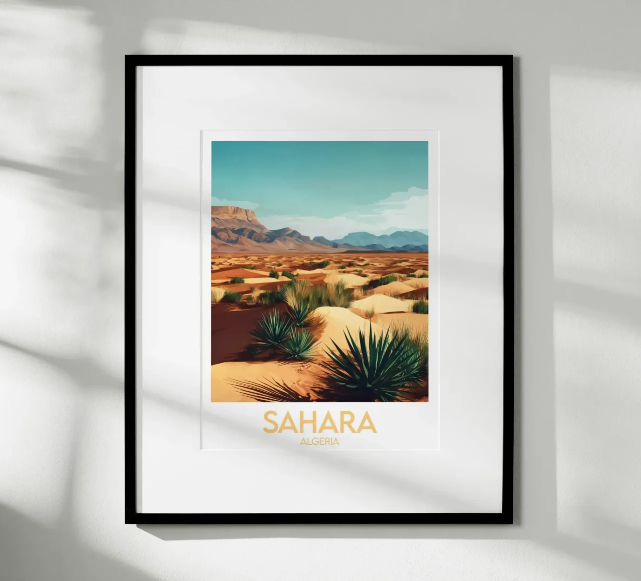 Affiche Sahara poster con telaio in alluminio da Frame the World