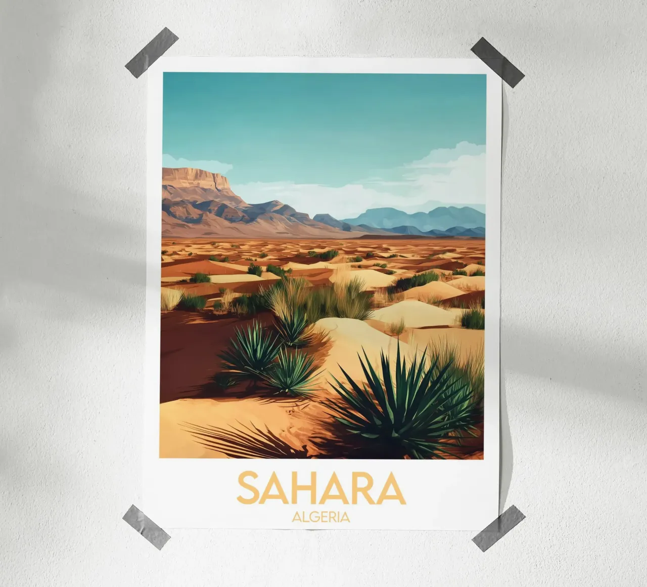 Affiche Sahara poster con telaio in alluminio da Frame the World