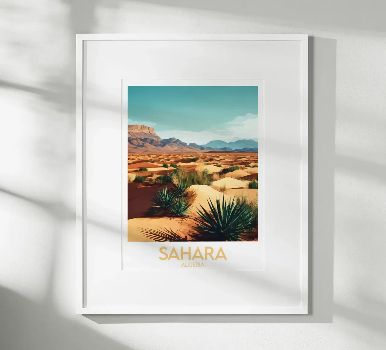 Affiche Sahara poster con telaio in alluminio da Frame the World