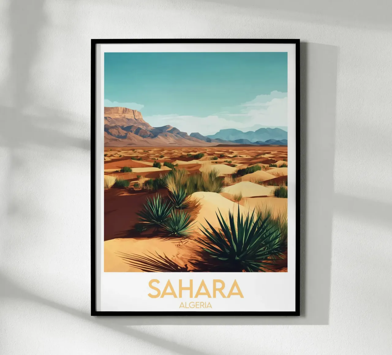 Affiche Sahara poster con telaio in alluminio da Frame the World