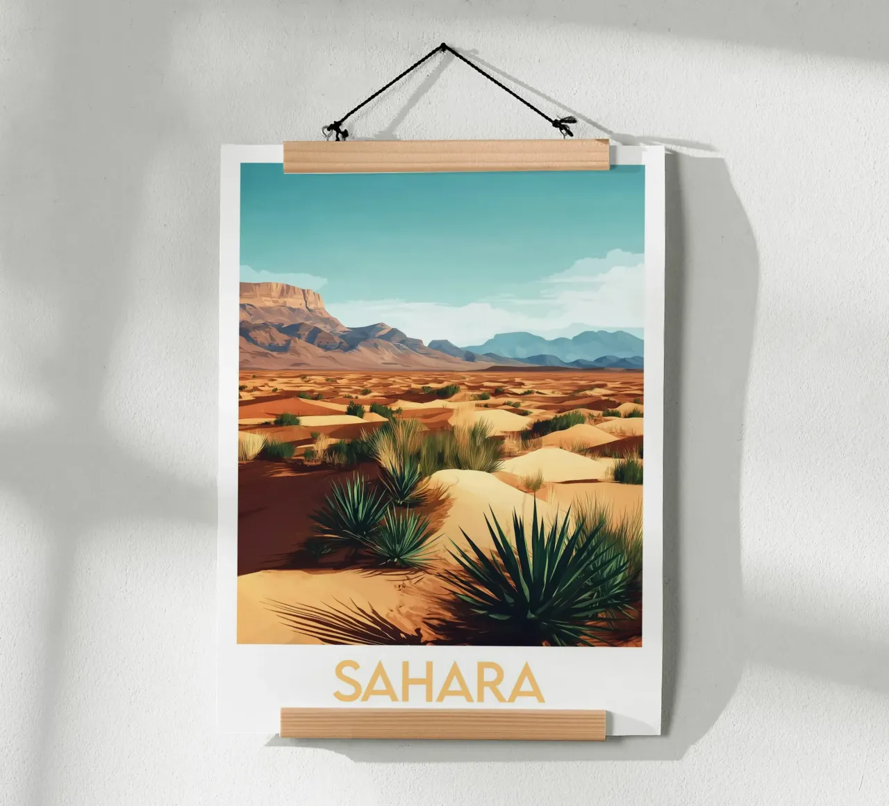 Affiche Sahara poster con telaio in alluminio da Frame the World