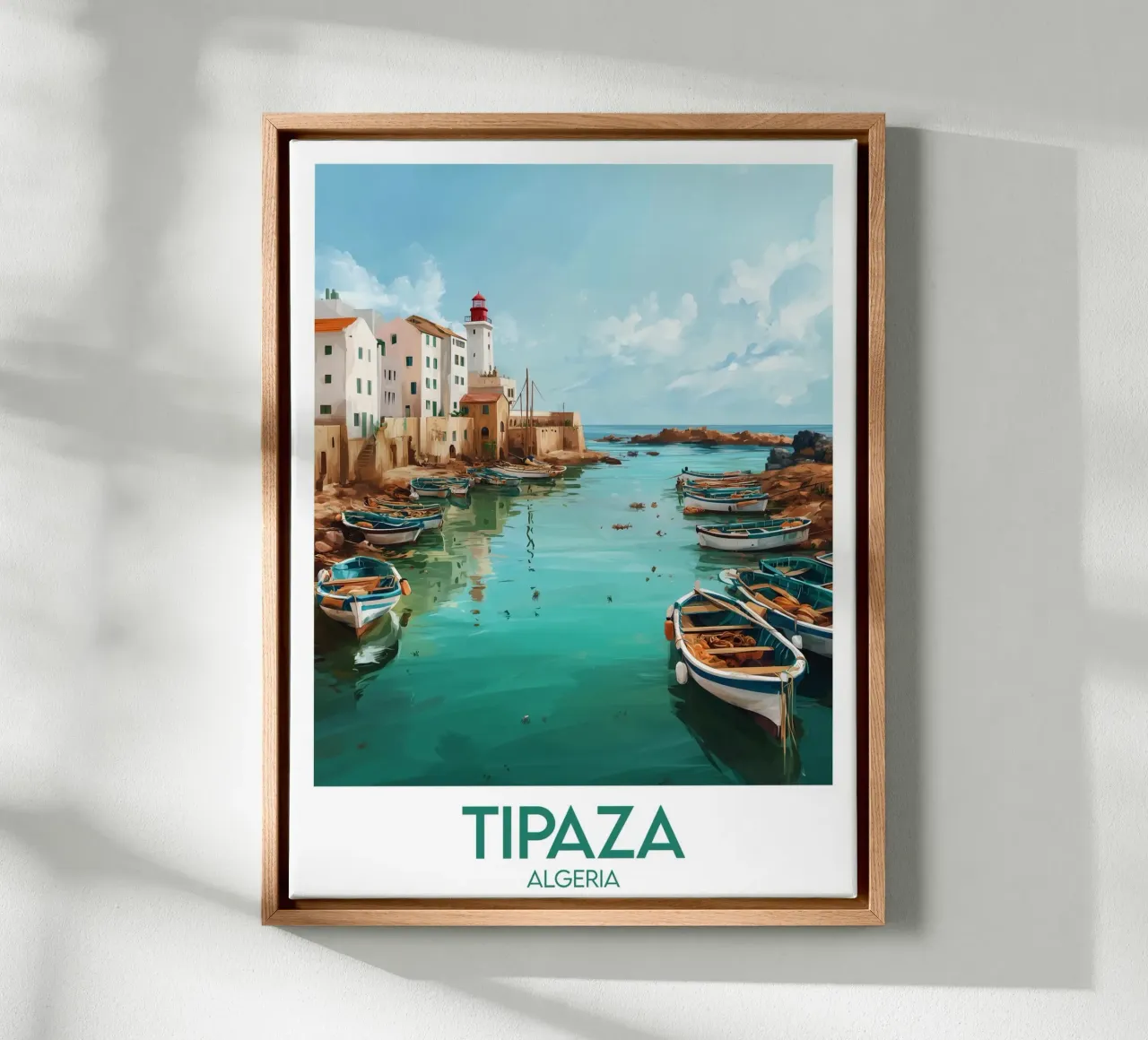 Tipaffiche canvas met Baklijst van Frame the World
