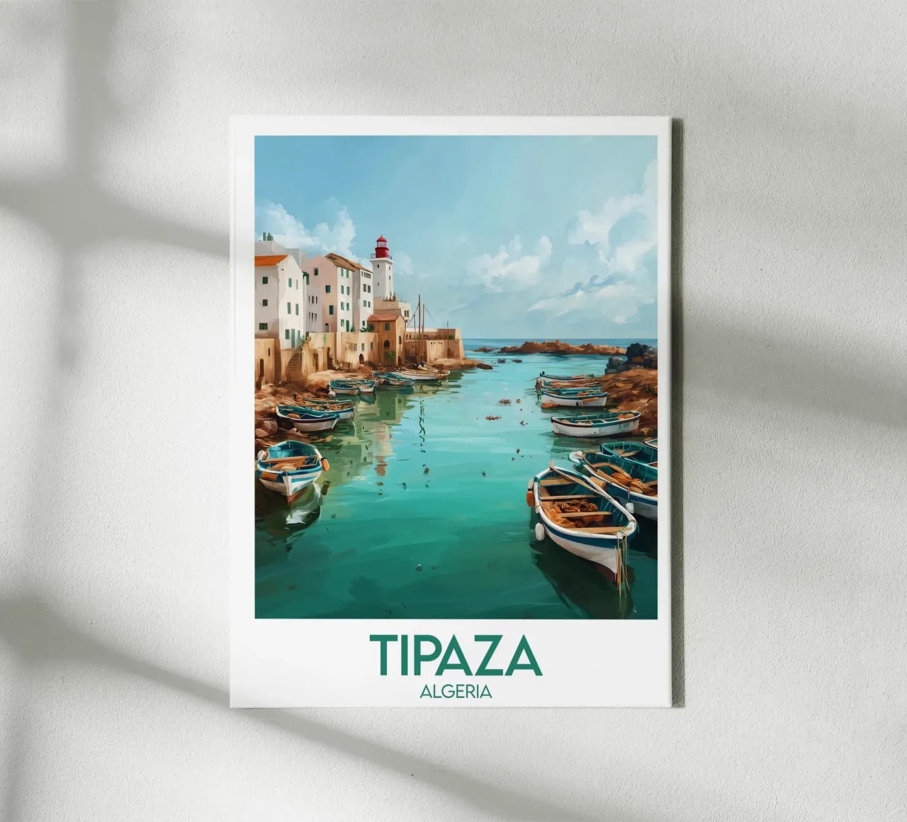 Tipaffiche canvas met Baklijst van Frame the World