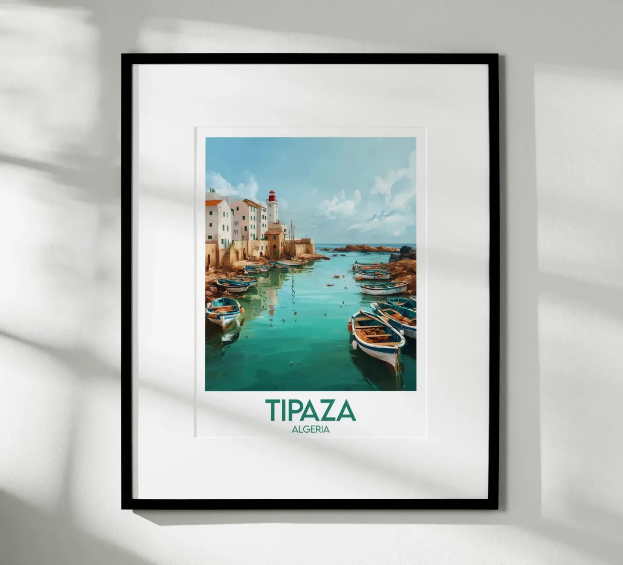 Affiche Tipaza poster con telaio in legno da Frame the World