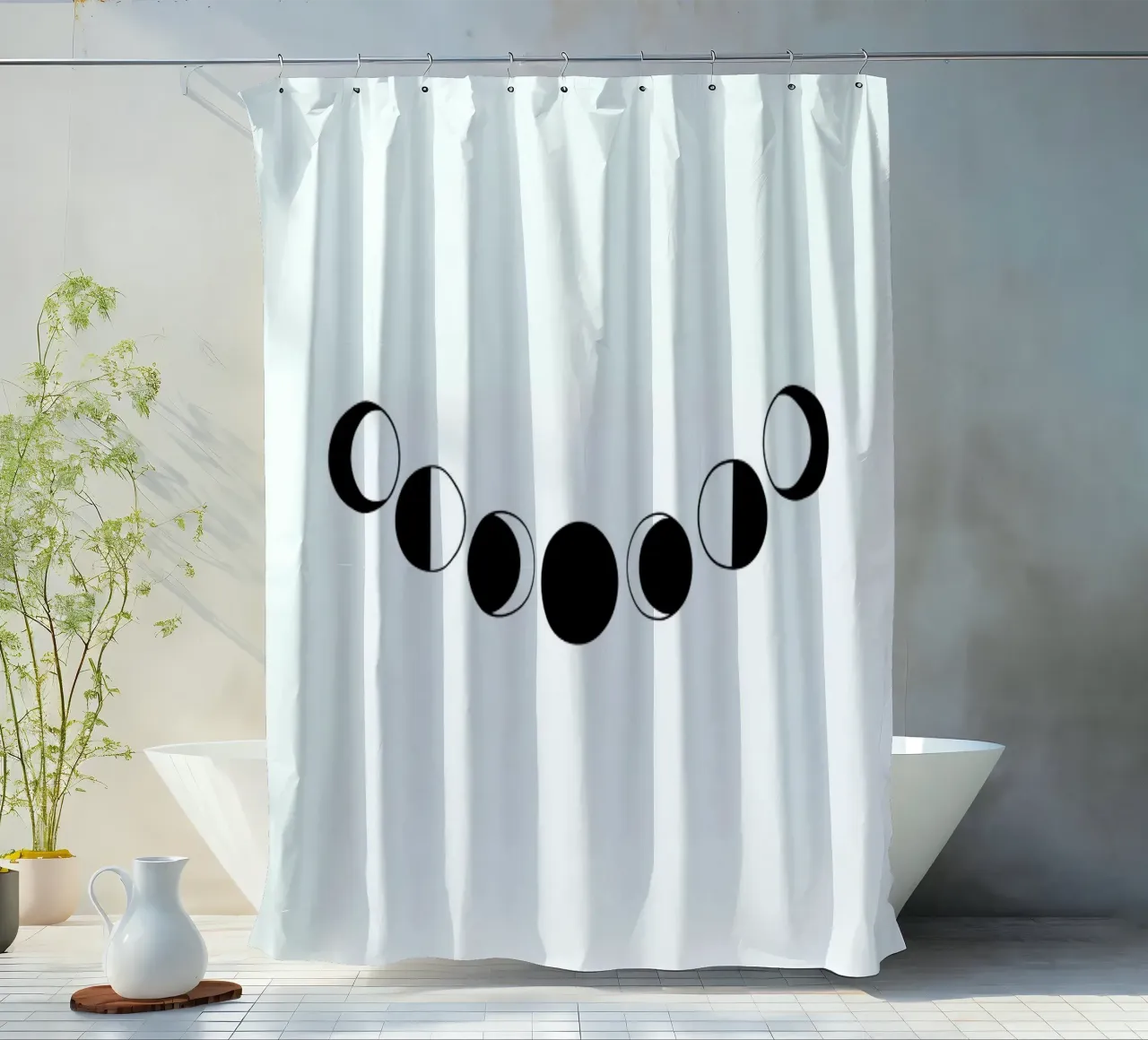 Abstract Moons tenda da doccia da daylight design studio