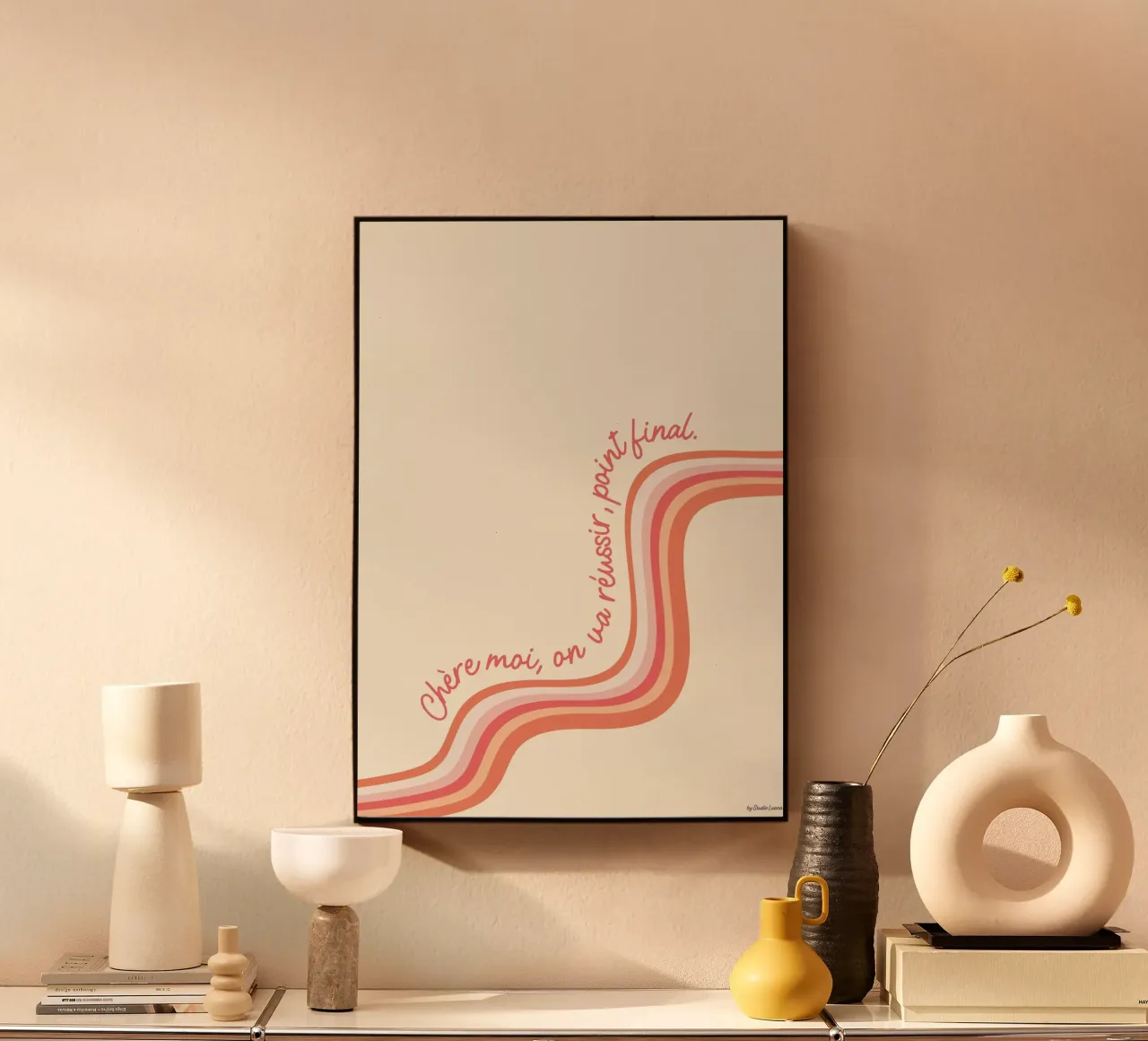 Chère moi, on va réussir, point final. alluminio dibond da Studio Luana