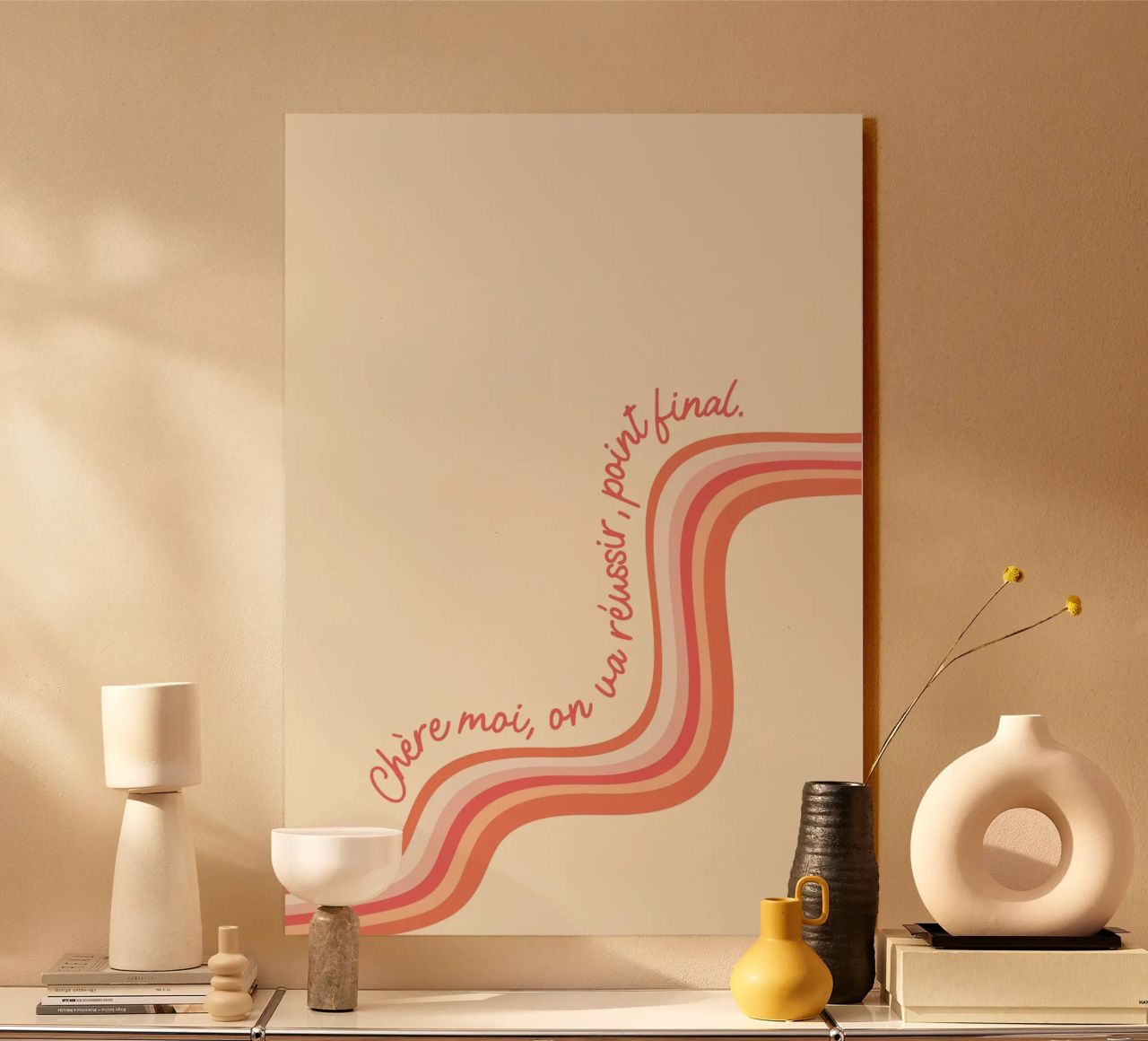 Chère moi, on va réussir, point final. alu dibond de Studio Luana