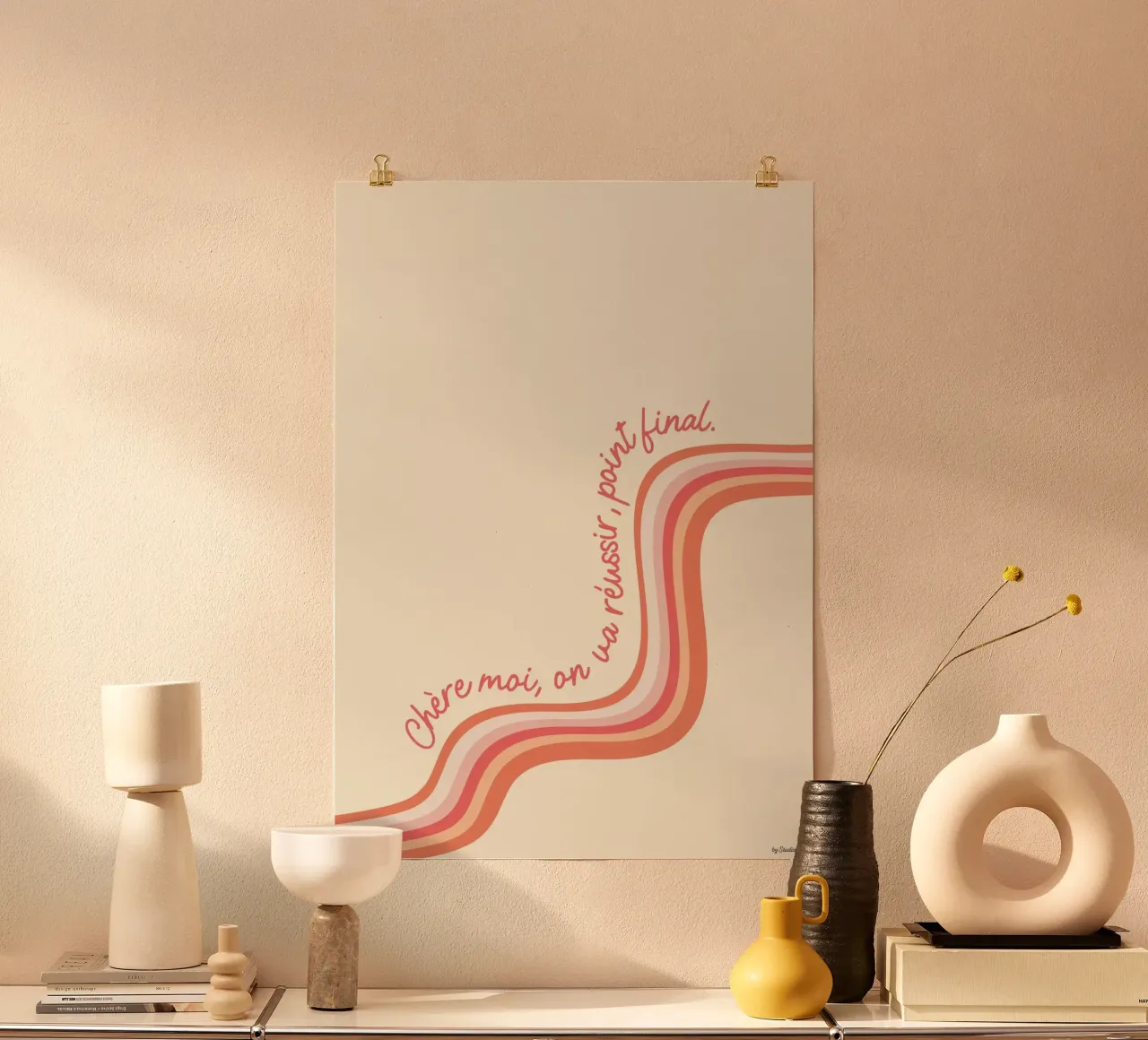 Chère moi, on va réussir, point final. carta hahnemühle da Studio Luana